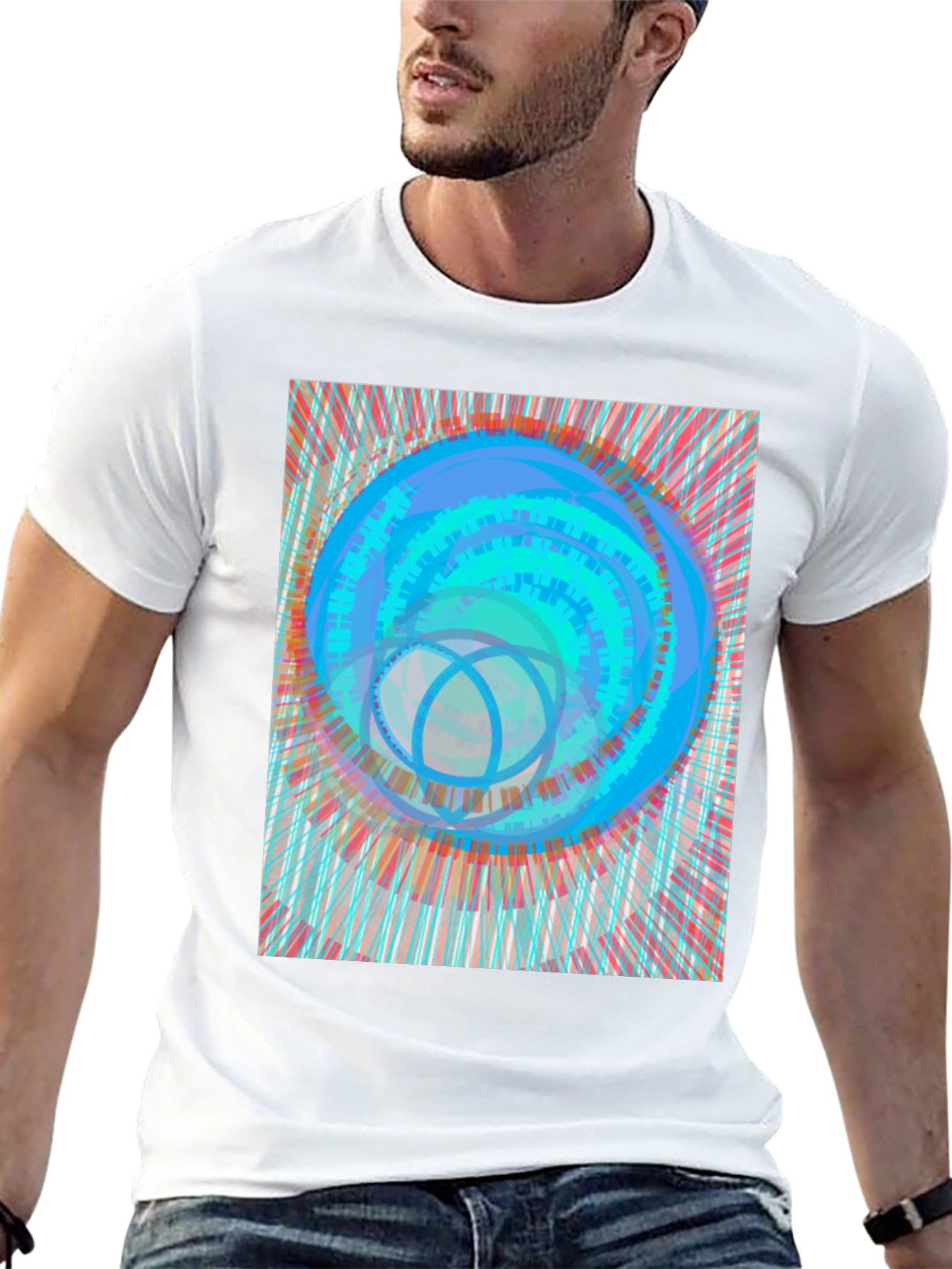 Abstract Art Tee - Modern Graphic Print T-Shirt