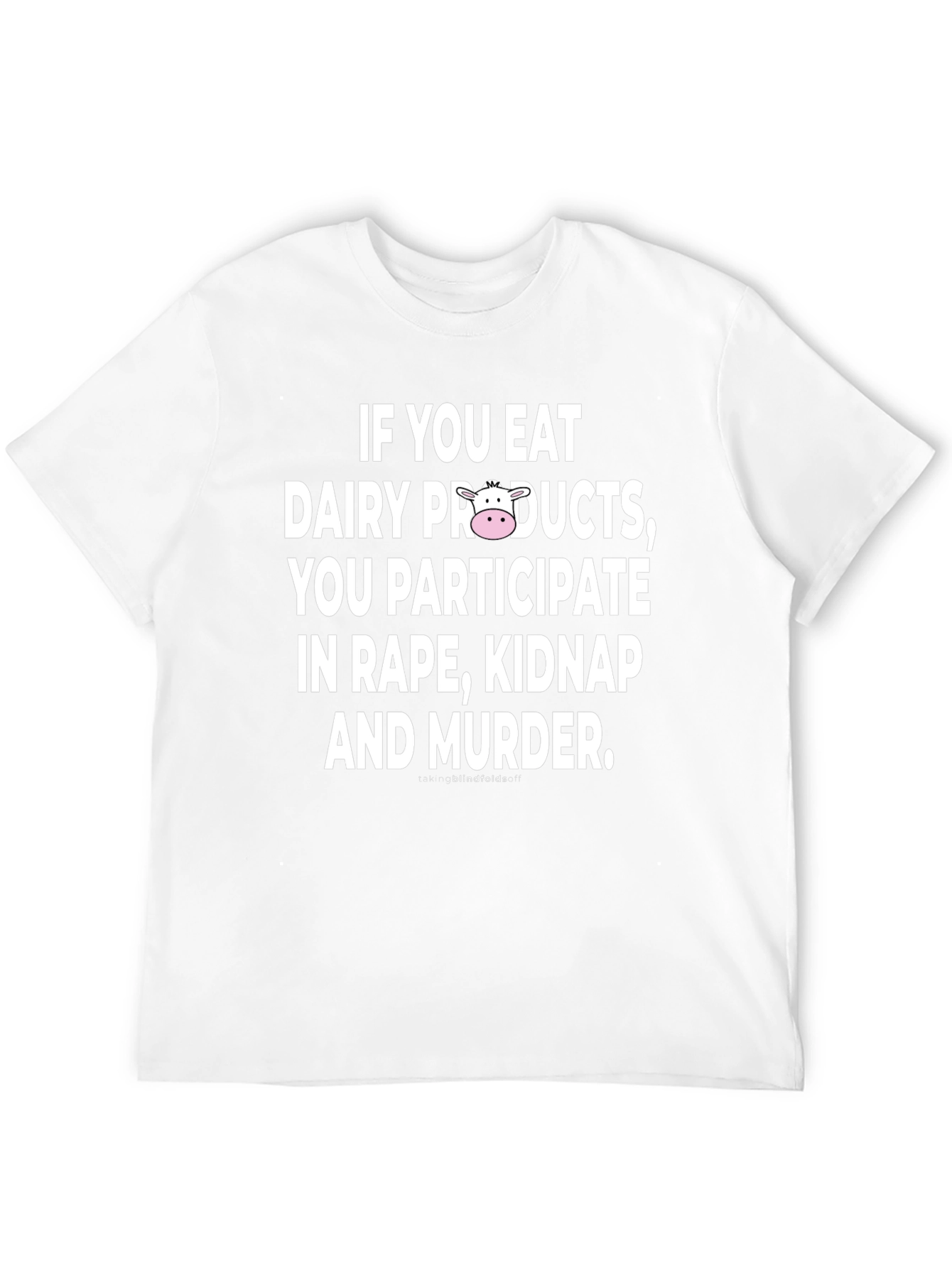 Vegan Anti-Dairy Protest Slogan T-Shirt