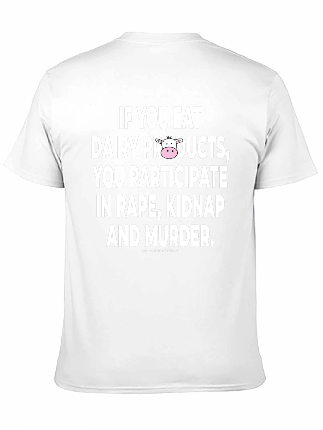 Vegan Anti-Dairy Protest Slogan T-Shirt