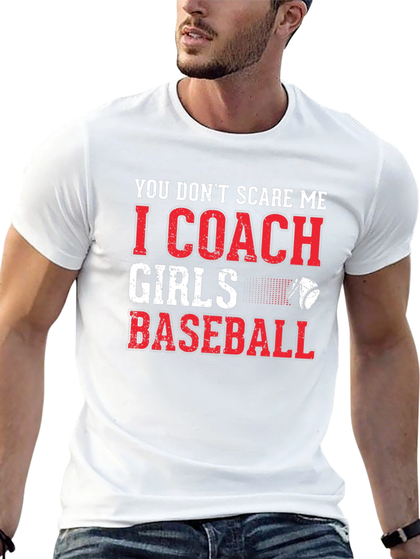 Coach Girls Baseball Graphic T-Shirt