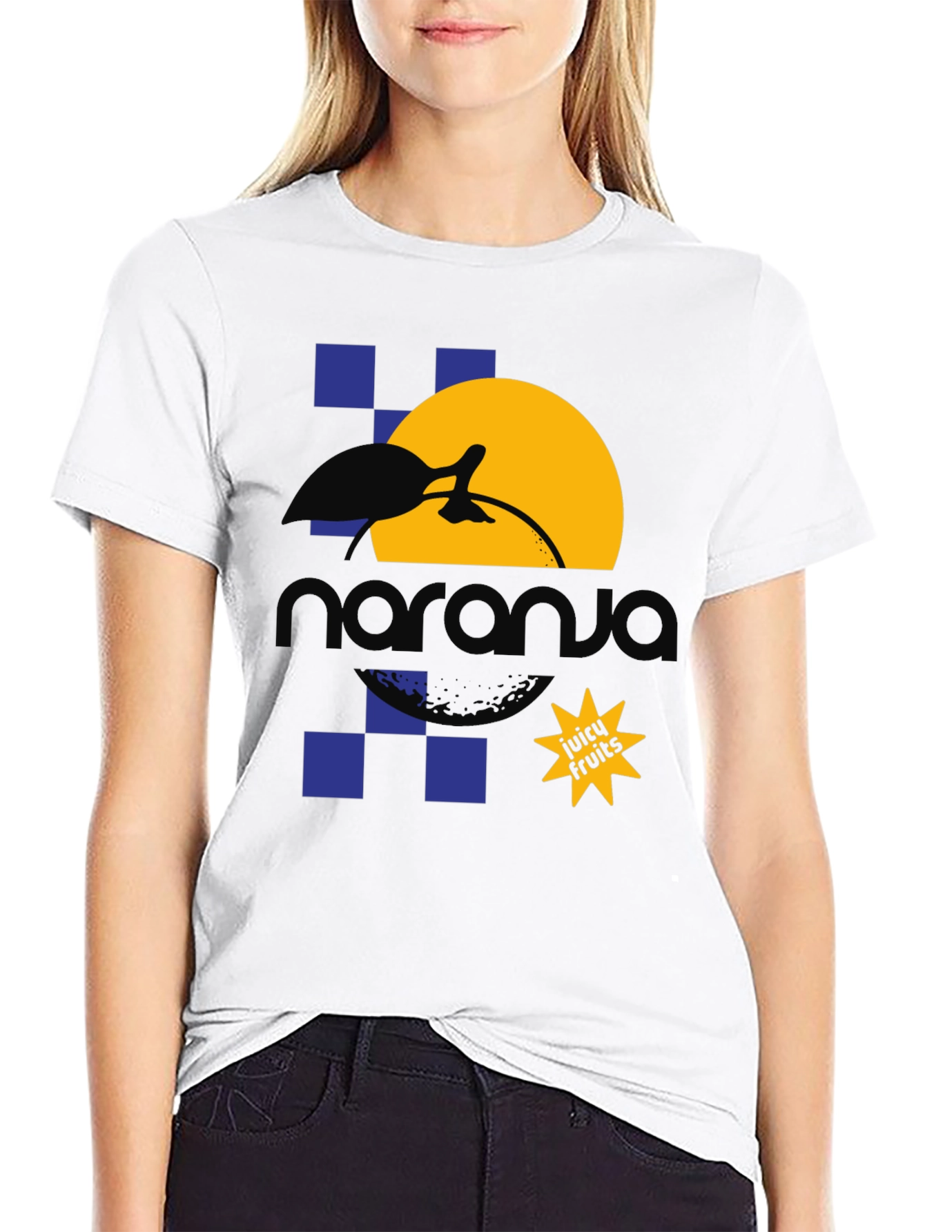 Naranja Graphic T-Shirt - Retro Fruit Design