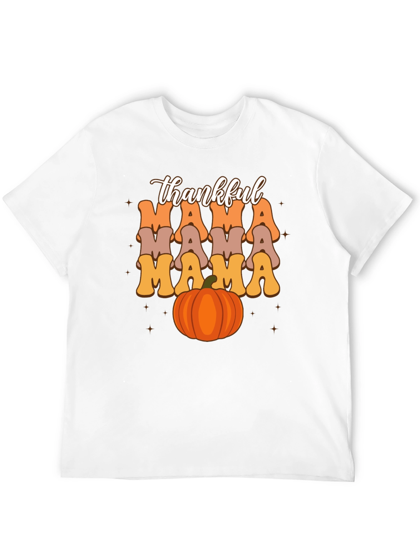 Thankful Mama Pumpkin T-Shirt - Fall Season Tee