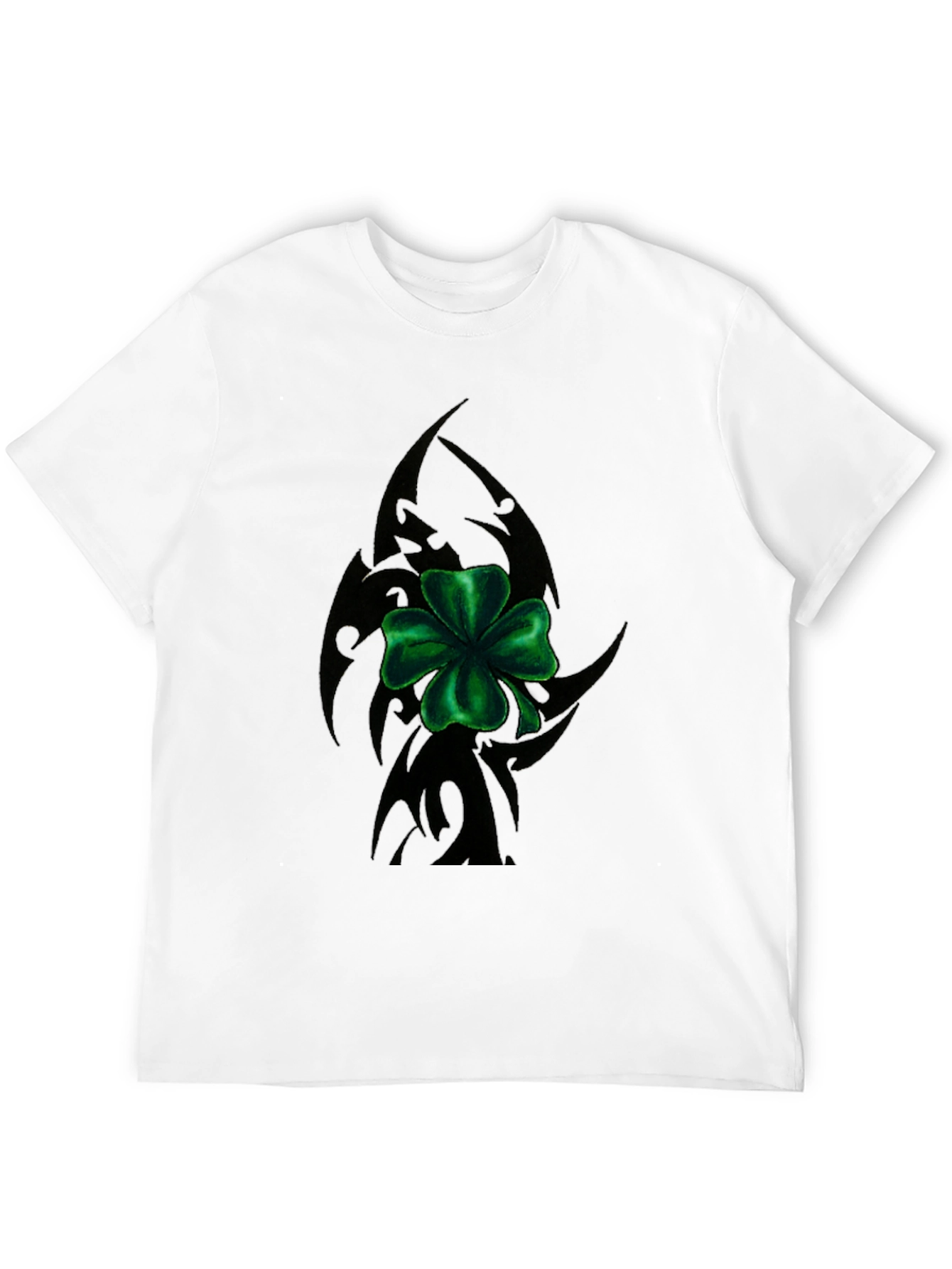 Lucky Clover Tribal Tee - Black