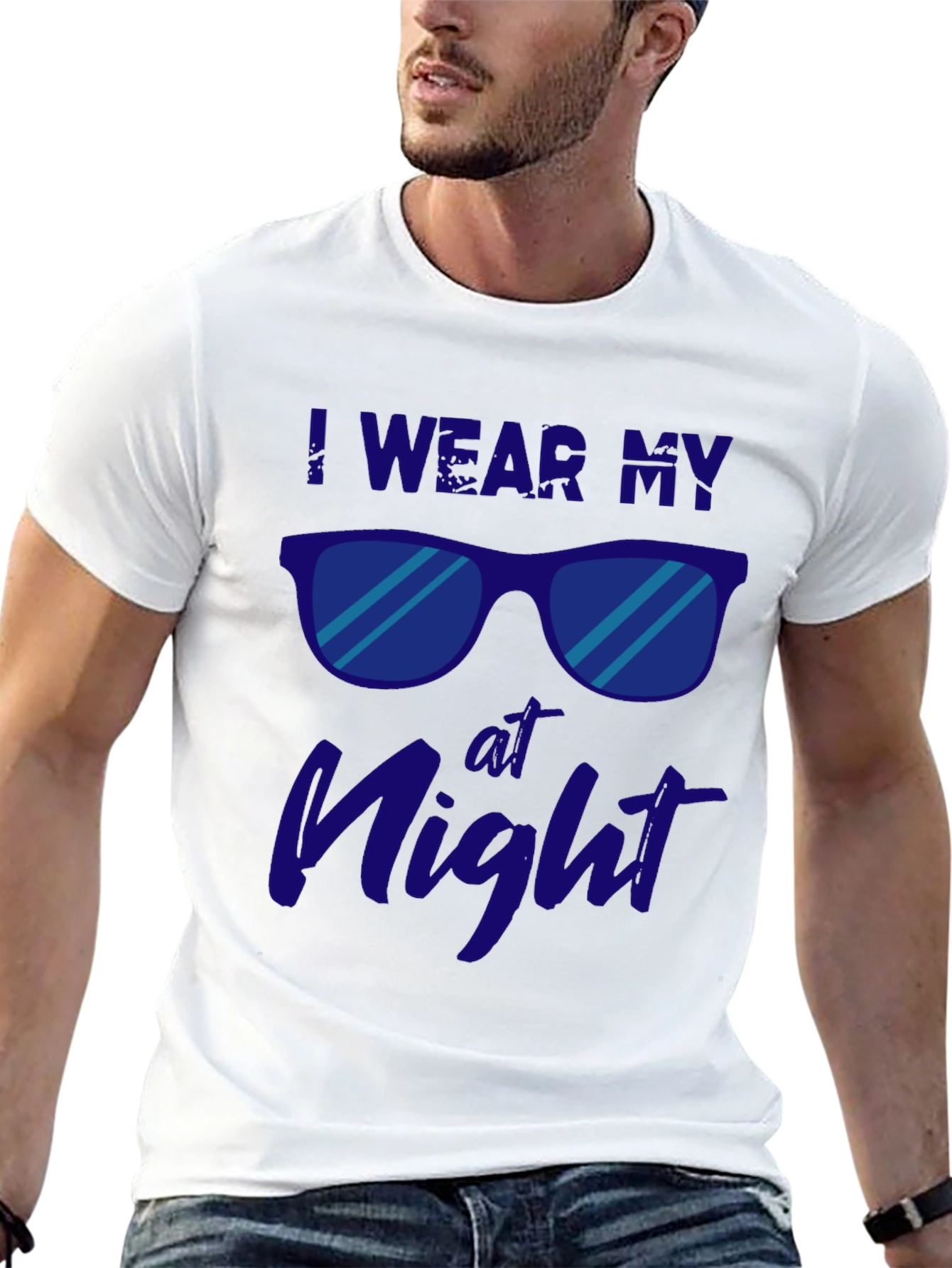 I Wear My Sunglasses at Night Graphic Tee