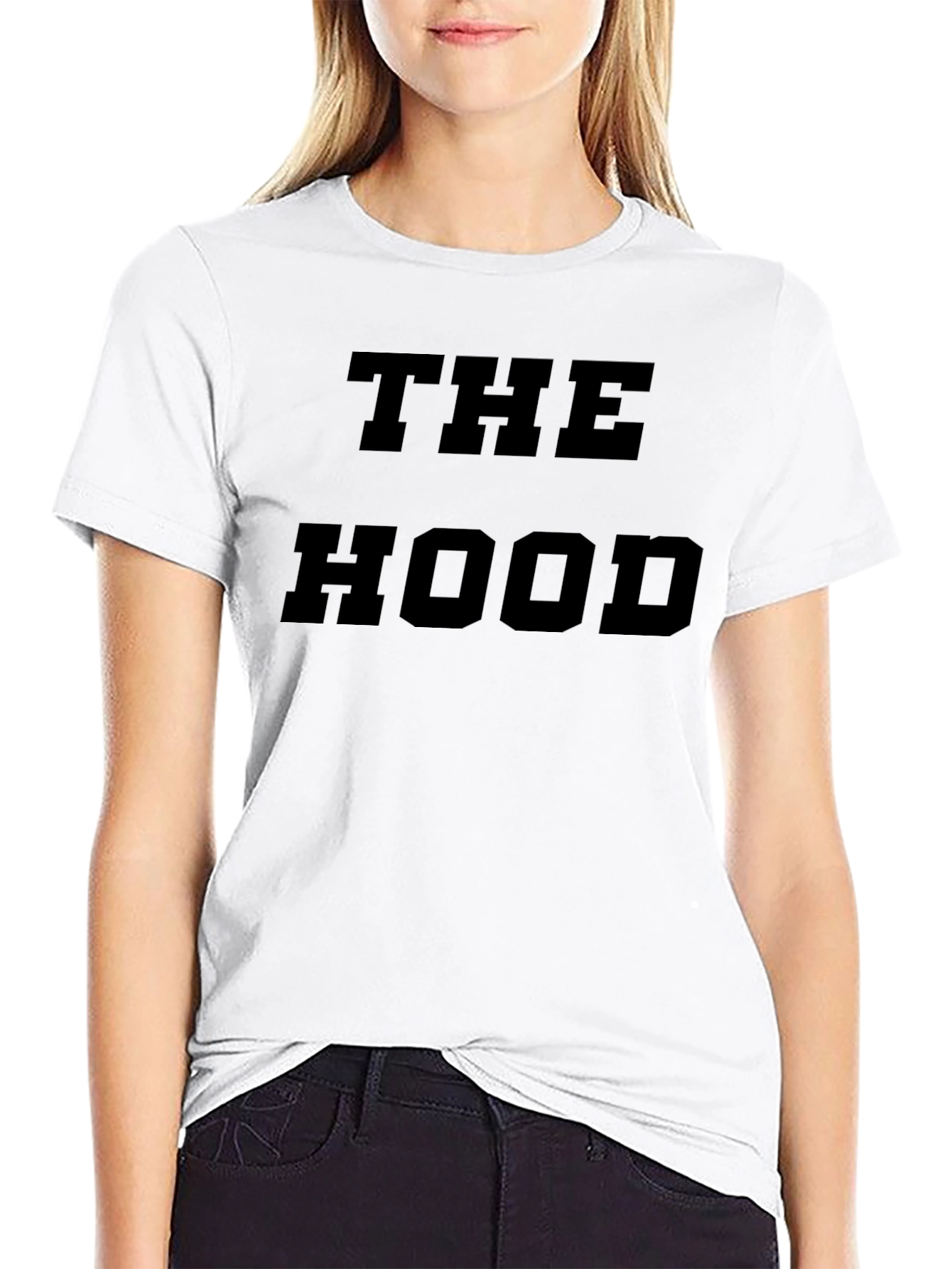 The Hood Black Graphic T-Shirt