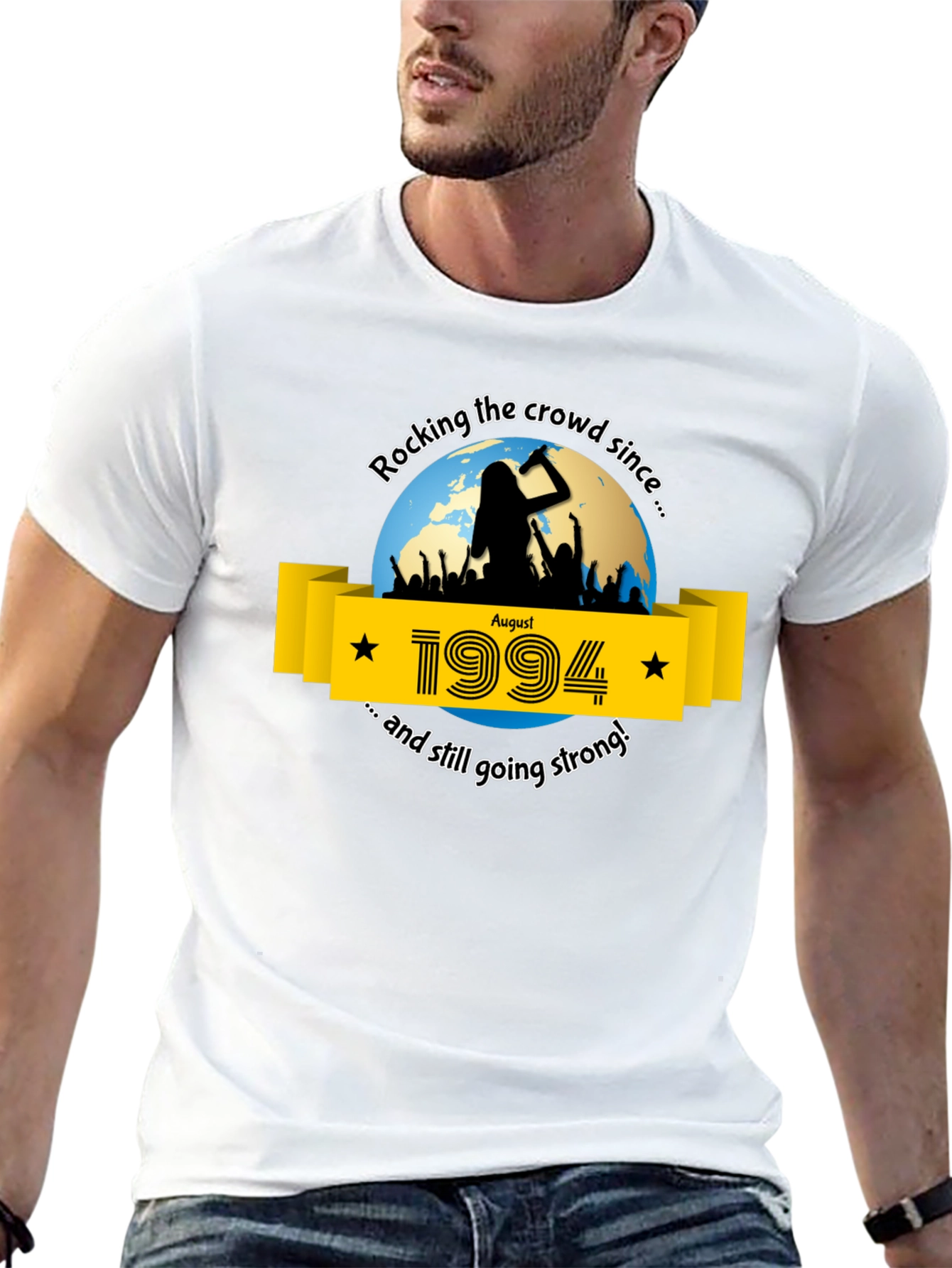 Rocking the Crowd Since 1994 Black T-Shirt