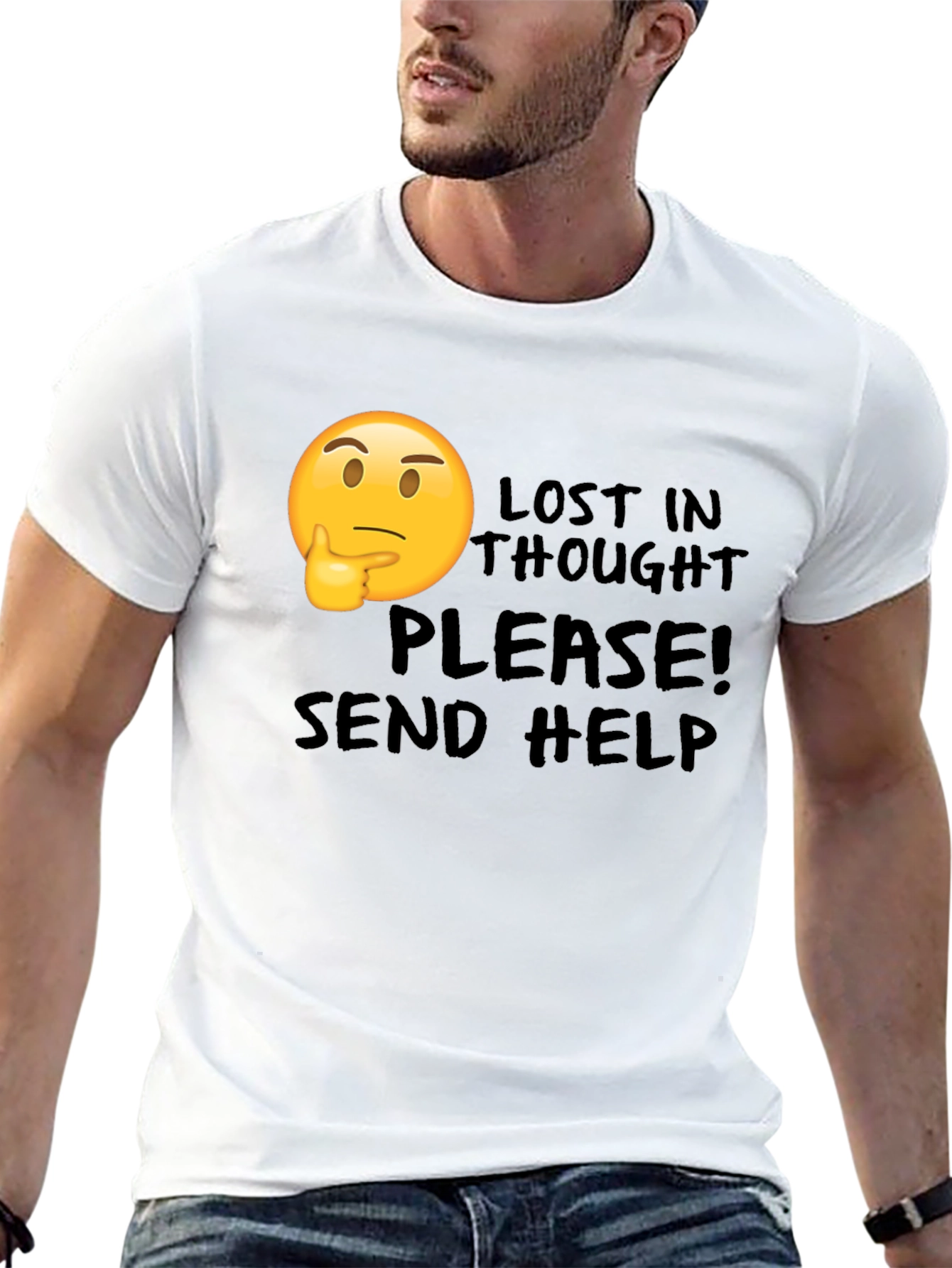 Lost in Thought T-Shirt - Send Help!
