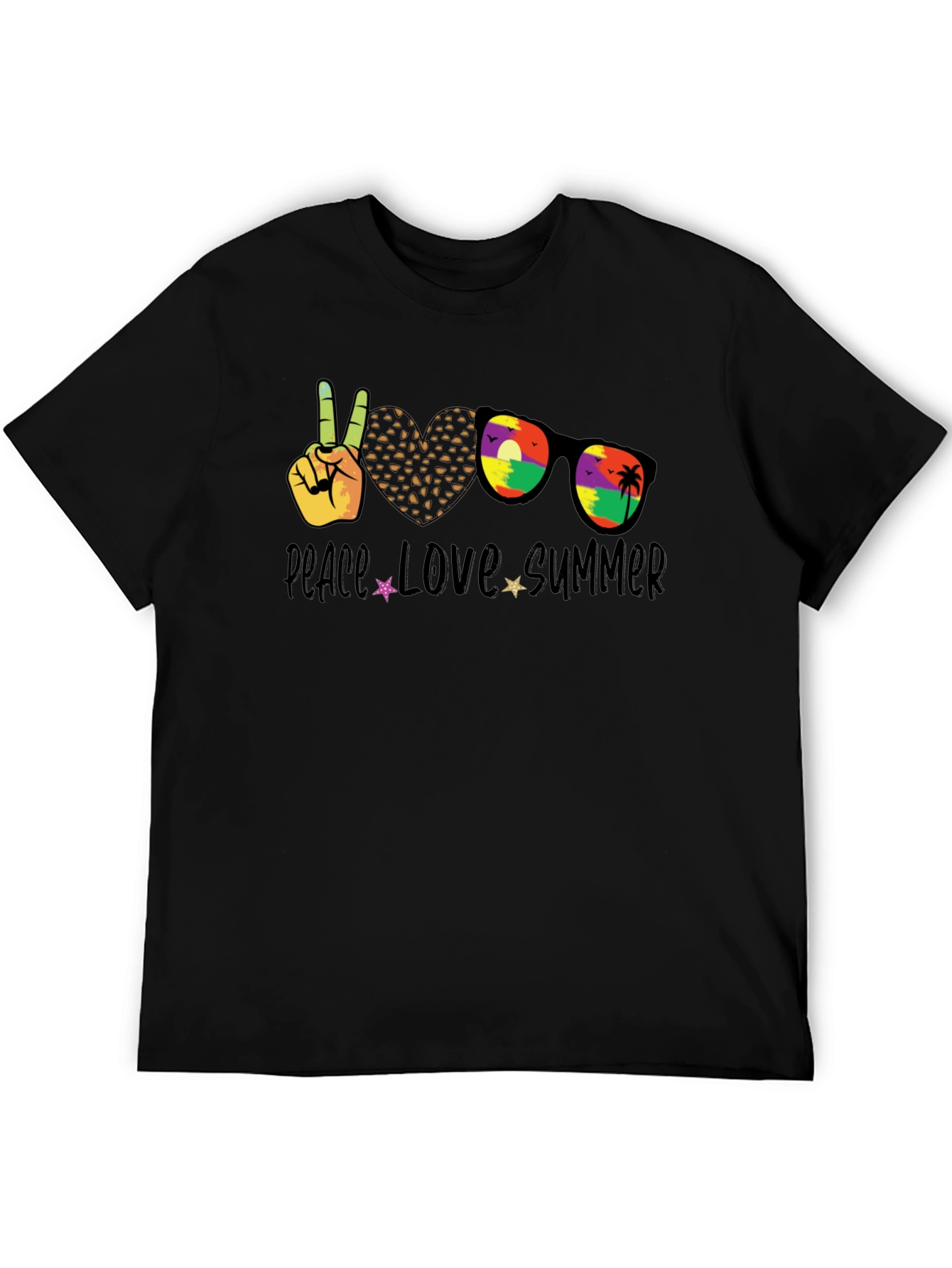 Peace Love Summer T-Shirt Unisex Casual Tee