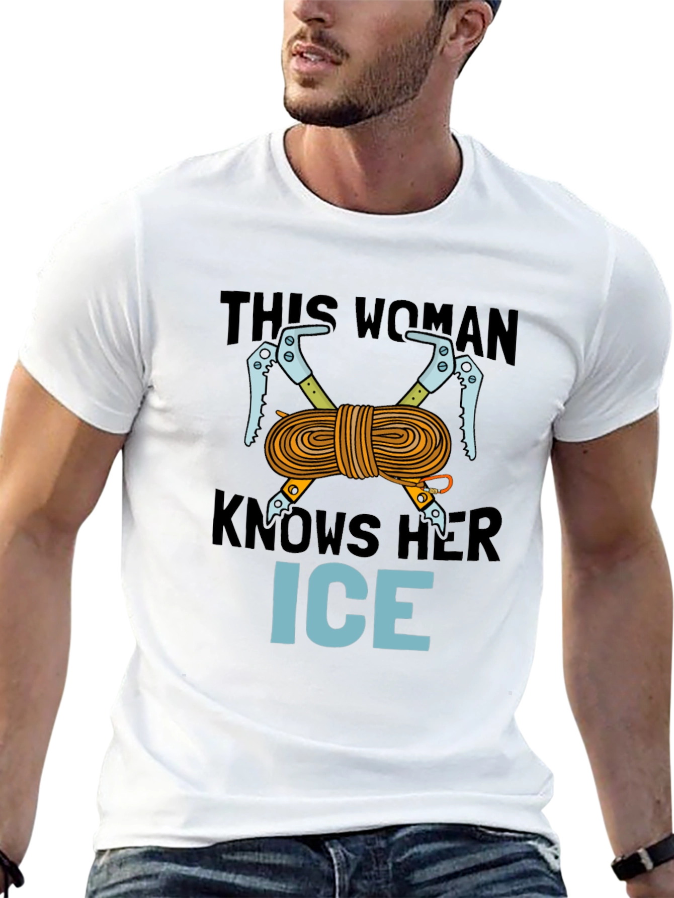 This Woman Knows Her Ice Climbing T-Shirt