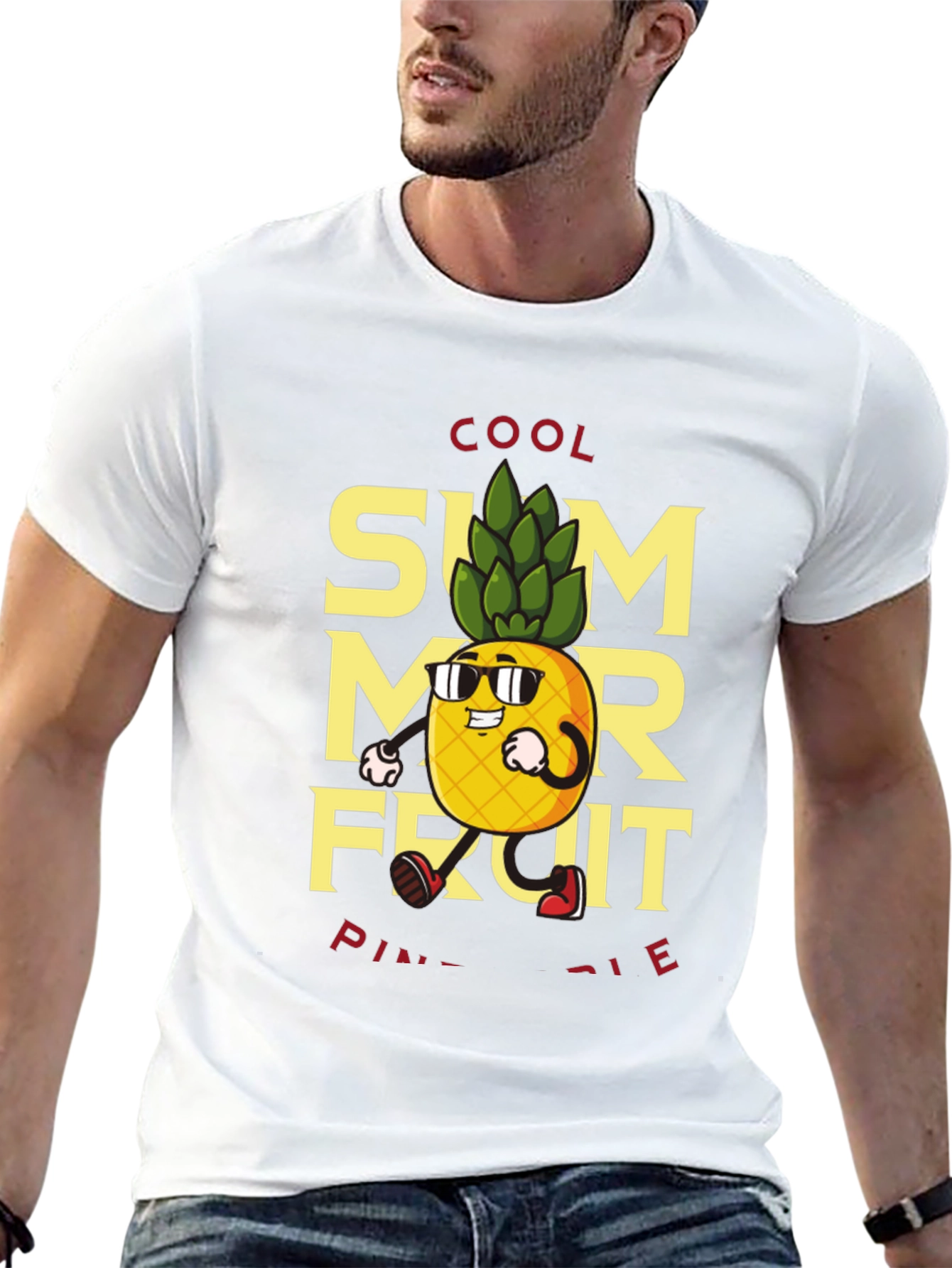 Cool Summer Fruit Pineapple Graphic Tee