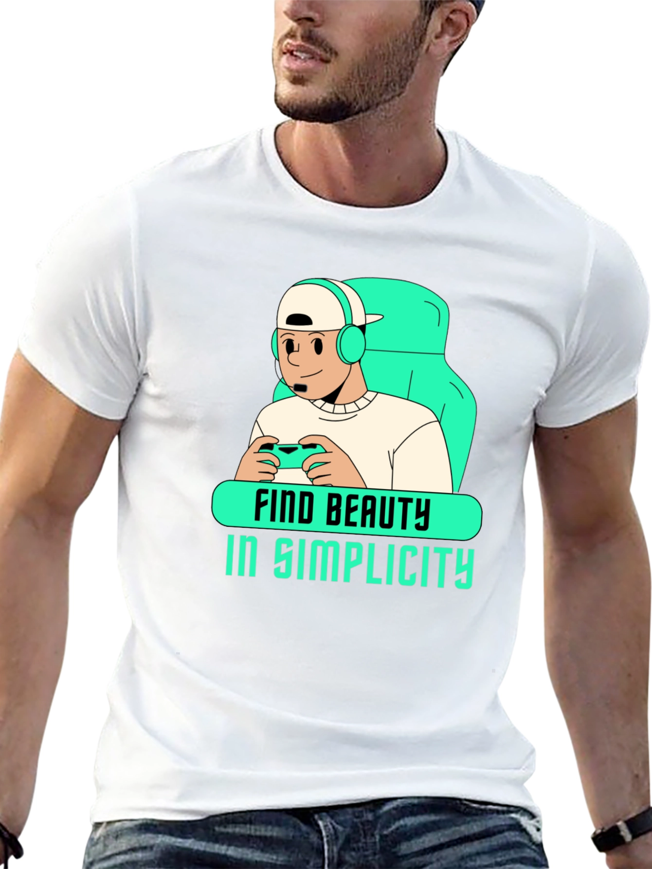 Gamer Simplicity Graphic Tee - Unisex Soft Cotton Blend