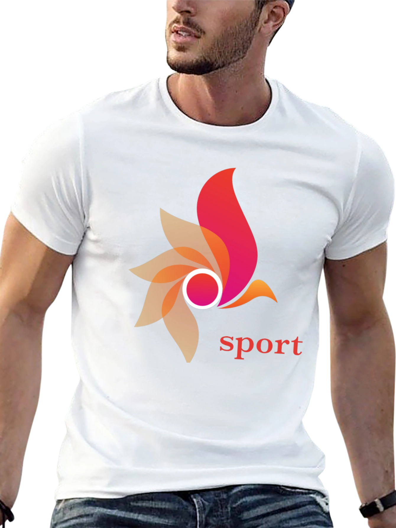 Stylish Sport Graphic Black T-Shirt