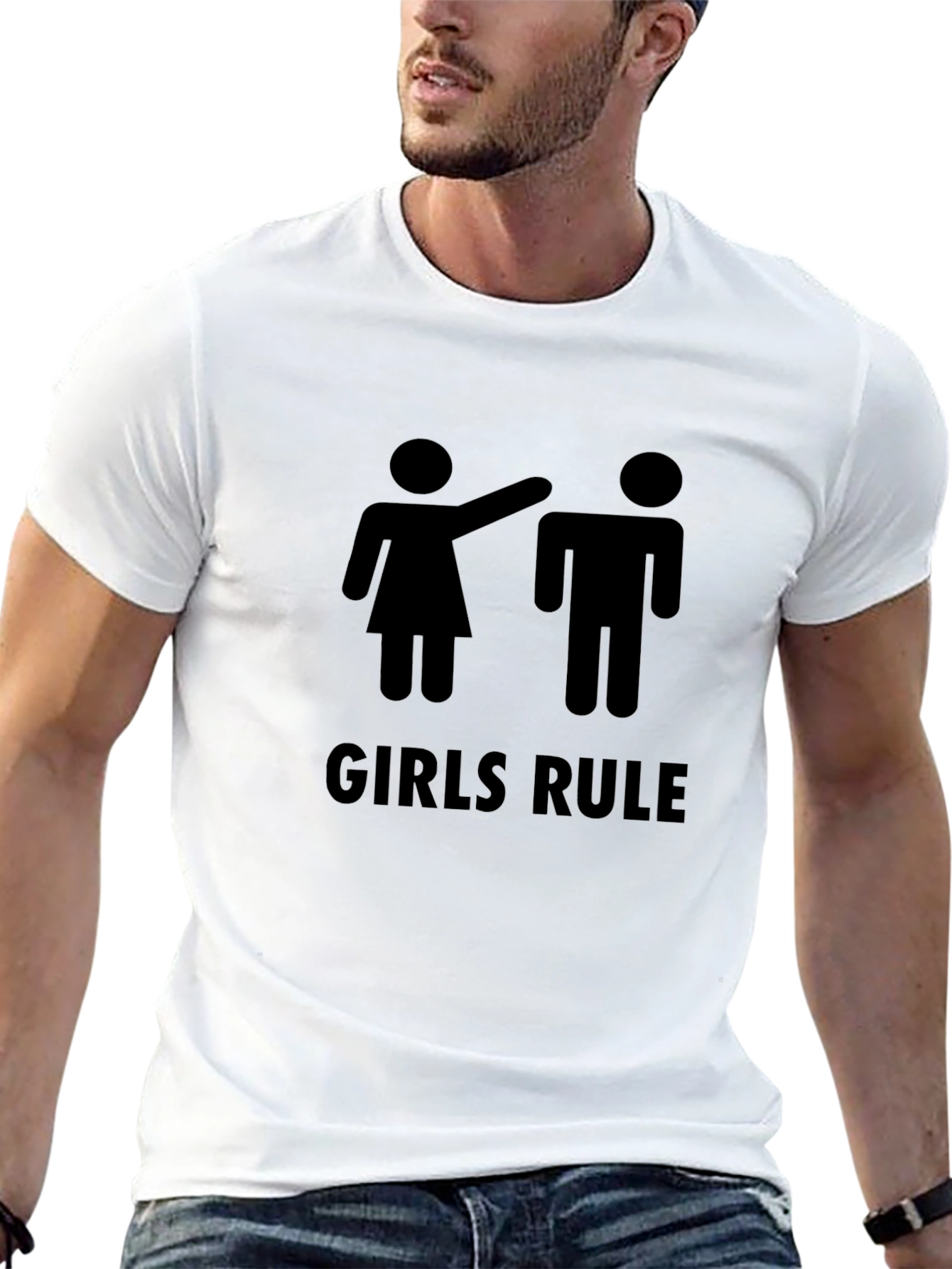 Girls Rule Graphic Tee - Black Humor Shirt