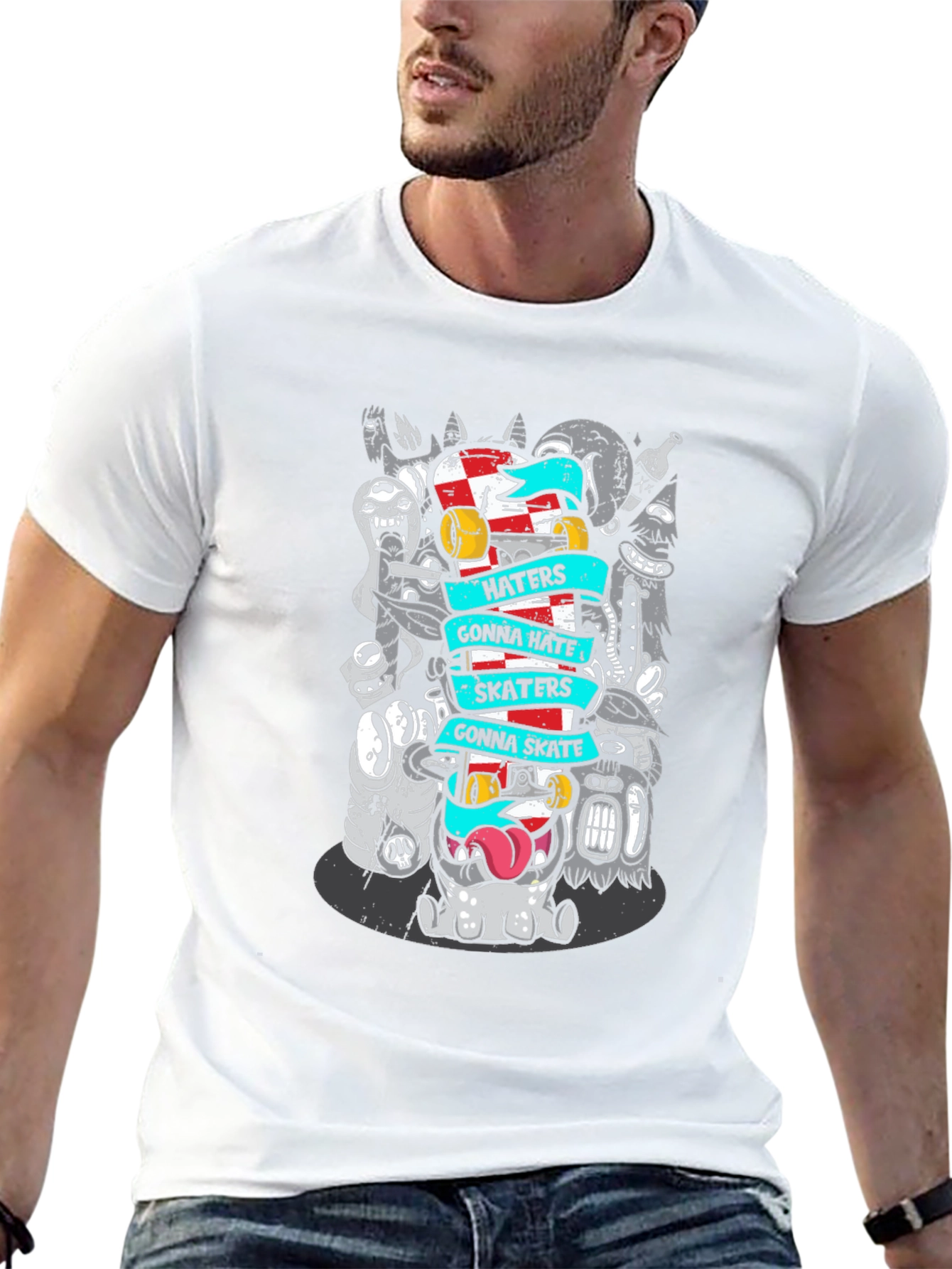 Skaters Gonna Skate Graphic T-Shirt