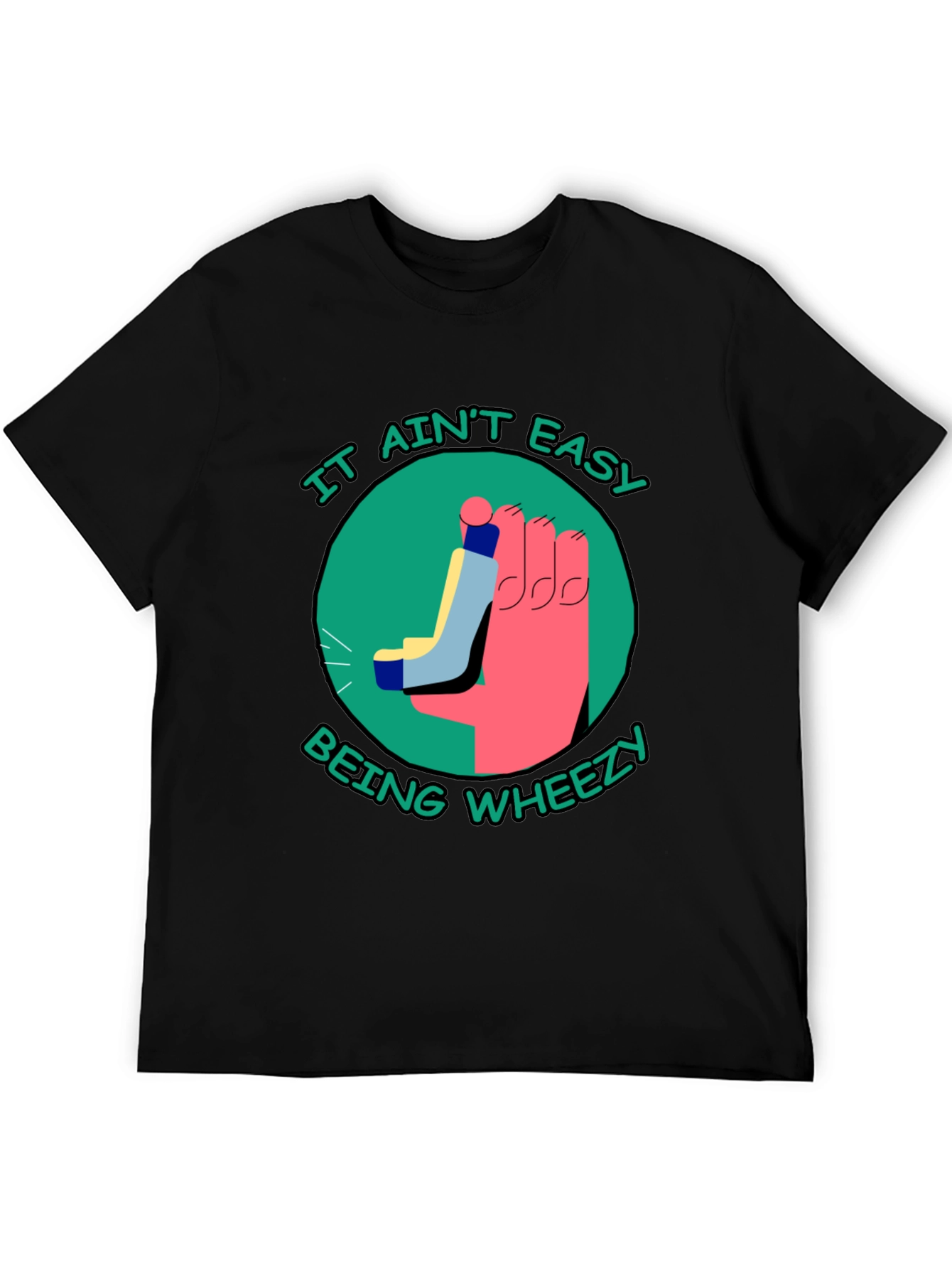 It Aint Easy Being Wheezy Black T-Shirt