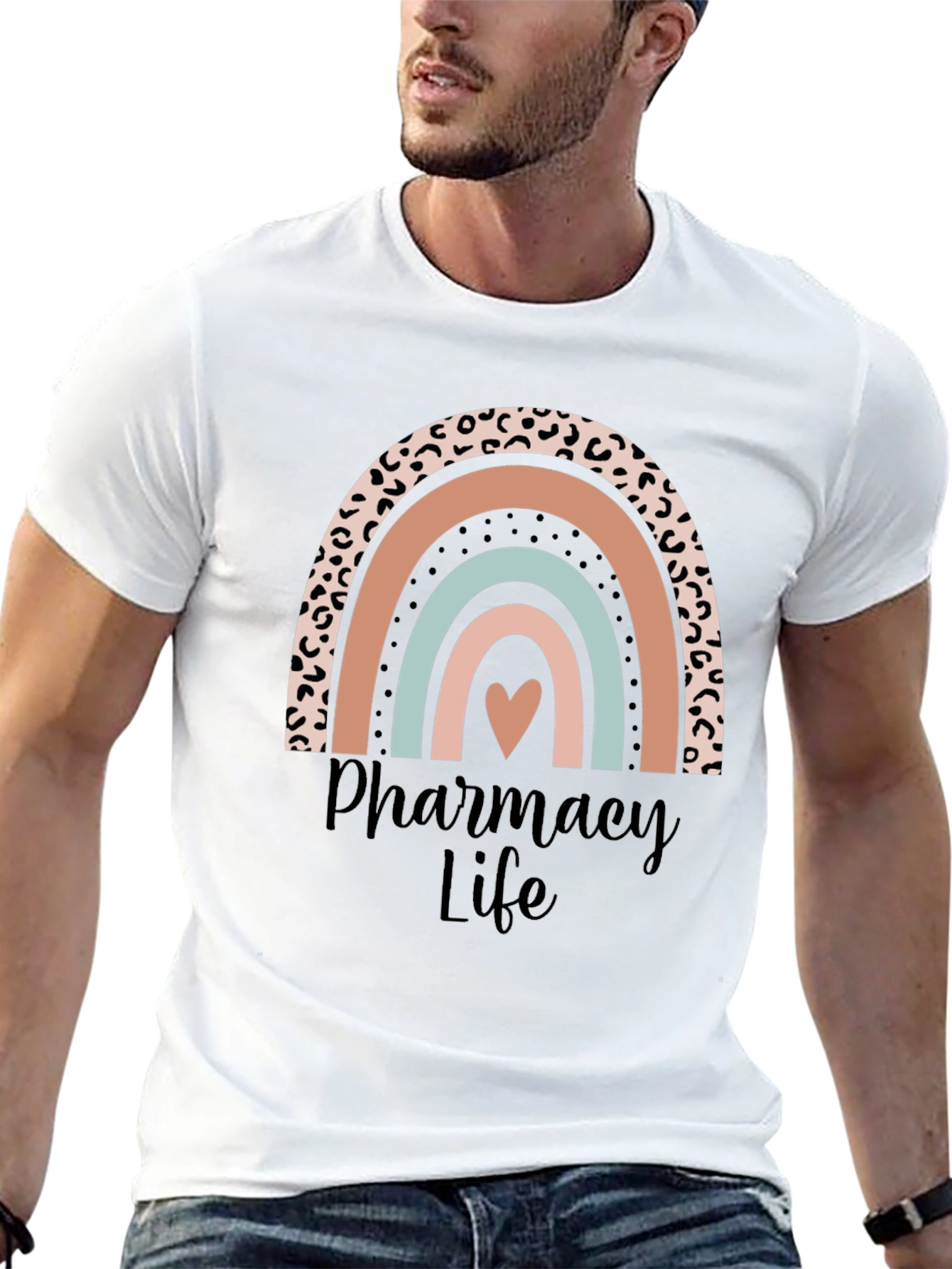 Pharmacy Life Rainbow Graphic Tee