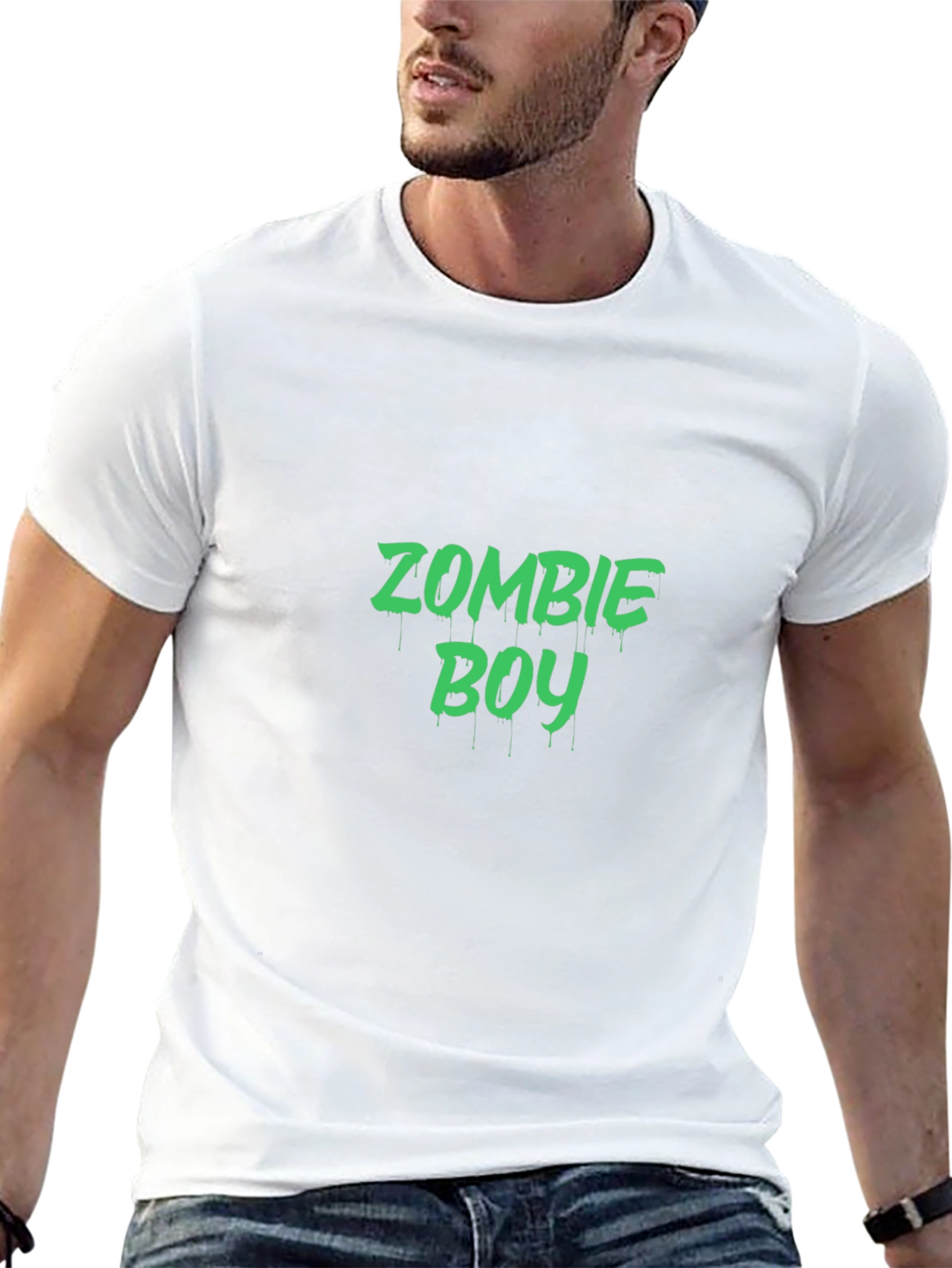 Zombie Boy Graphic T-Shirt - Black