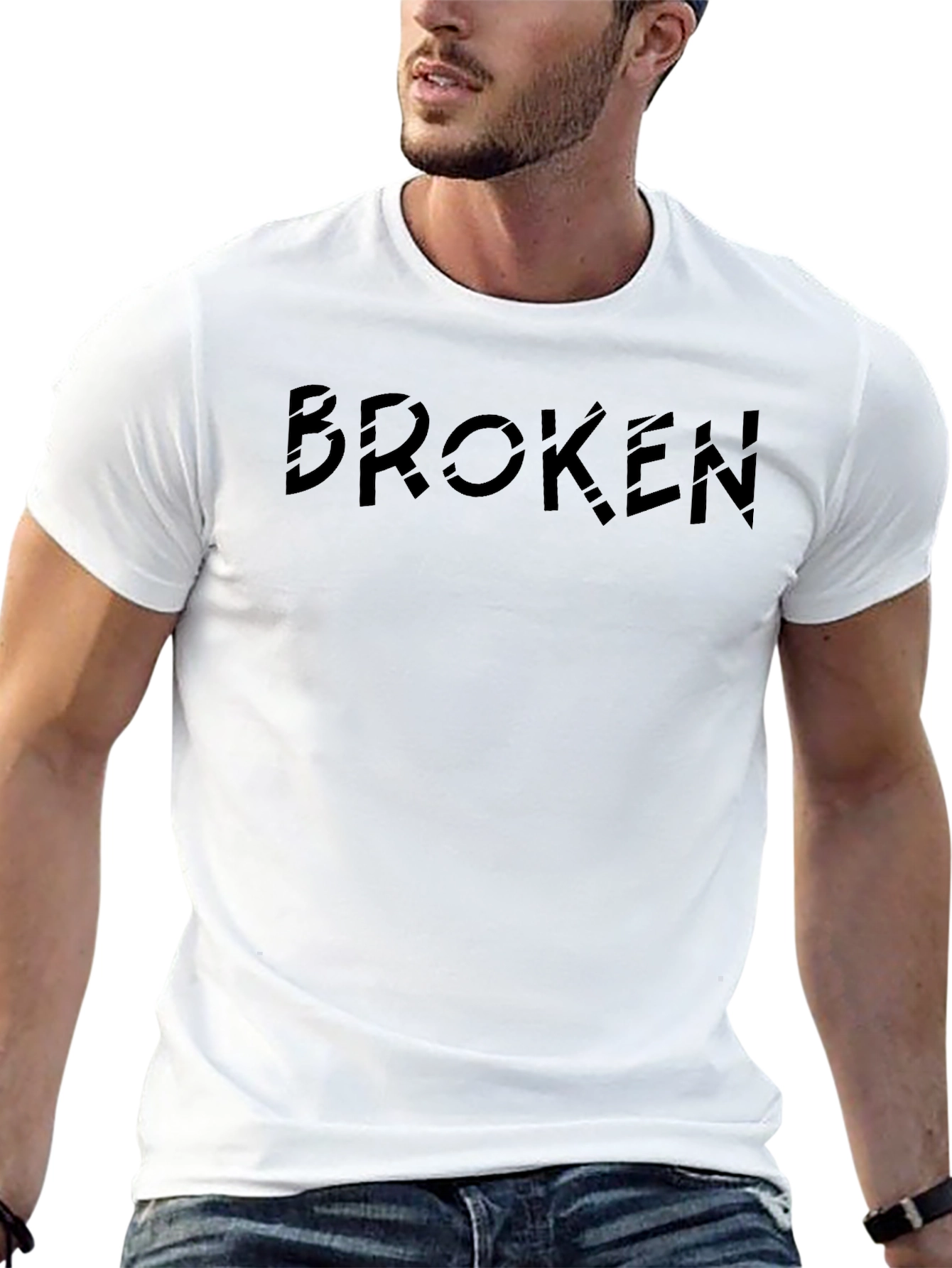 Broken T-Shirt - Stylish Dark Graphic Tee