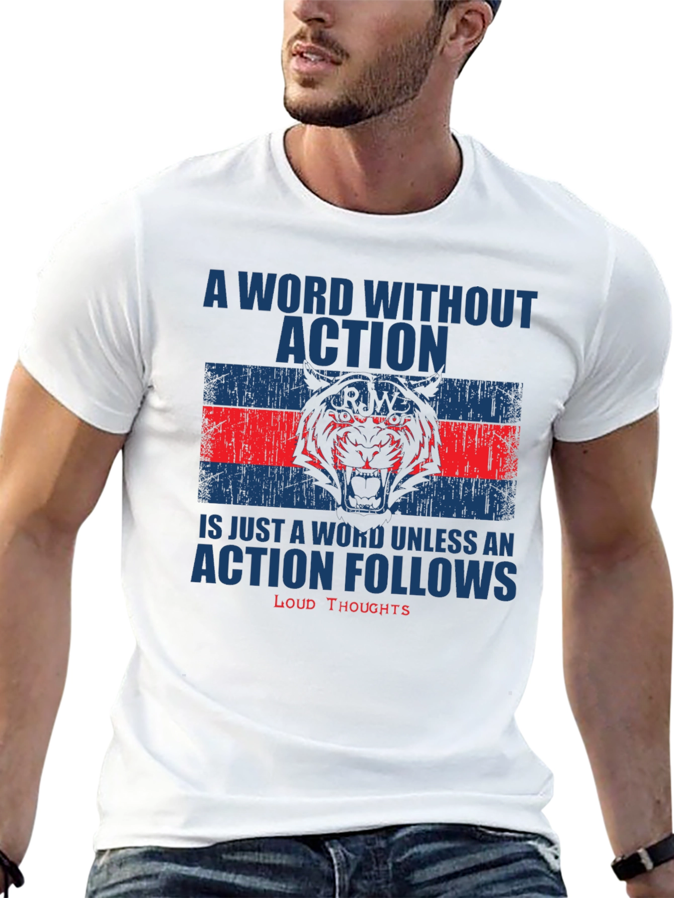 Motivational Action T-Shirt: Loud Thoughts
