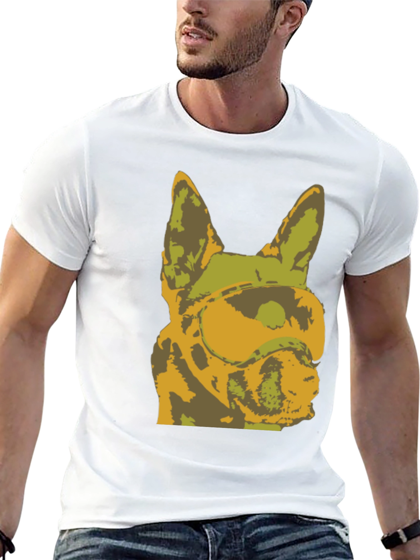 Dog Graphic Tee - Unique Bulldog Design
