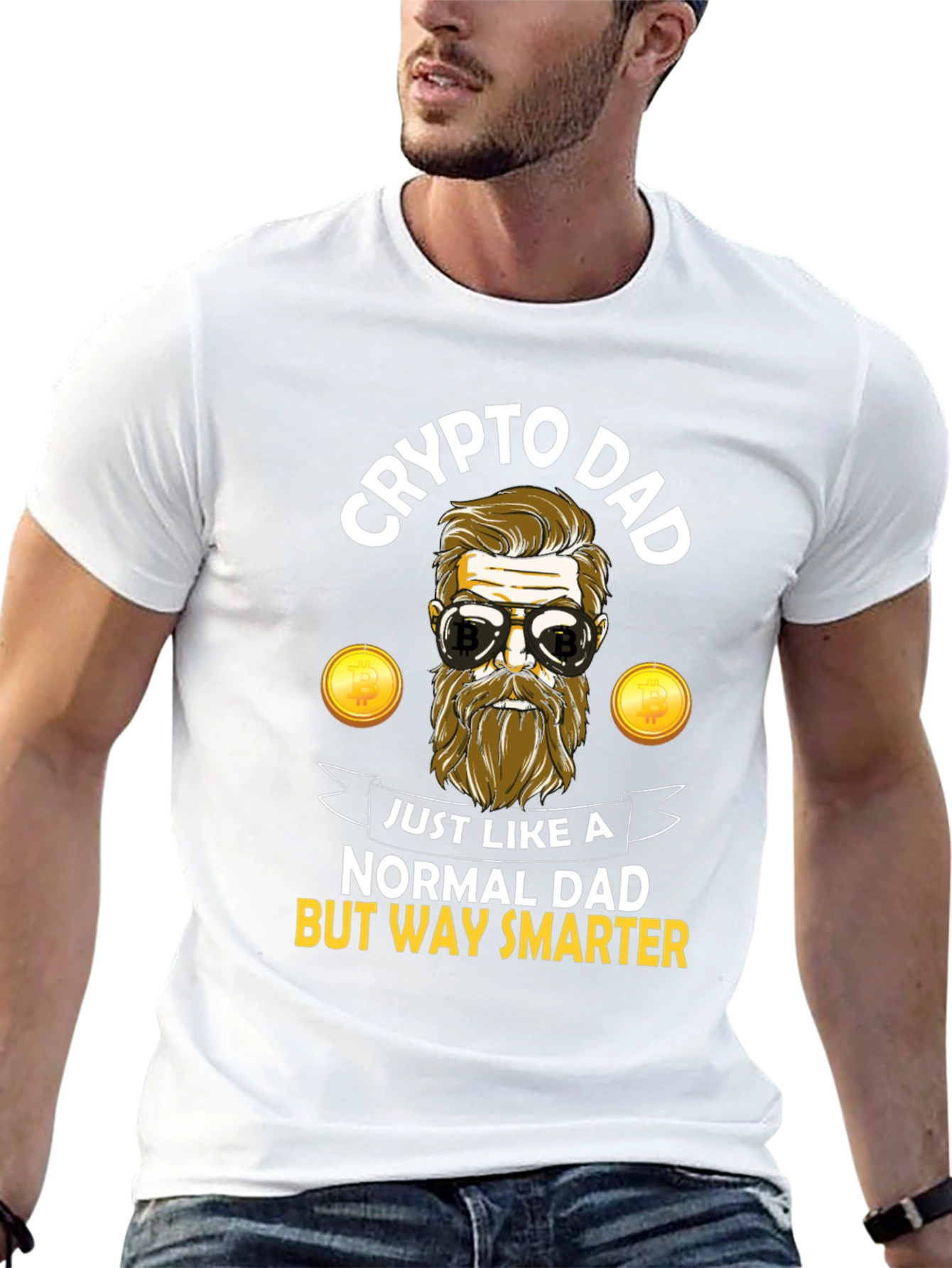 Crypto Dad T-Shirt - Funny Bitcoin Investor Tee