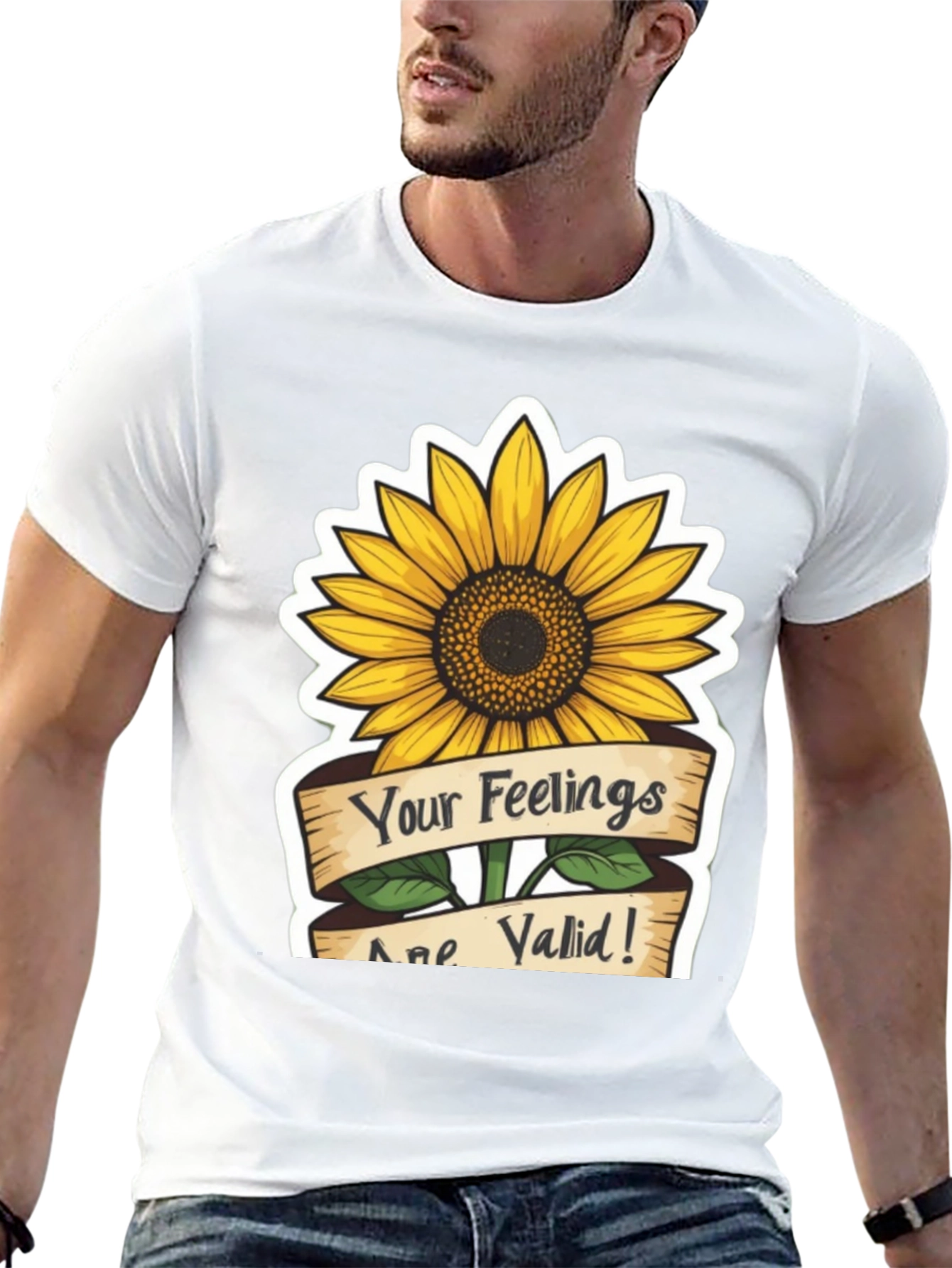 Valid Feelings Sunflower Graphic T-Shirt
