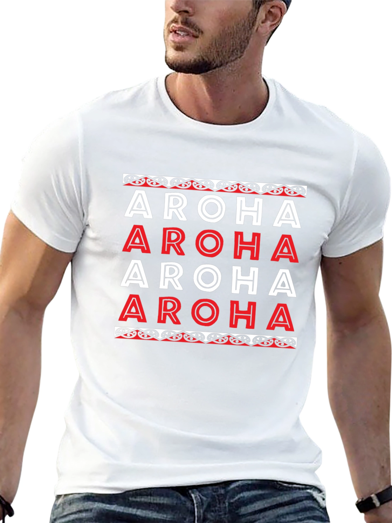 Aroha Graphic Tee - Maori Inspired Design