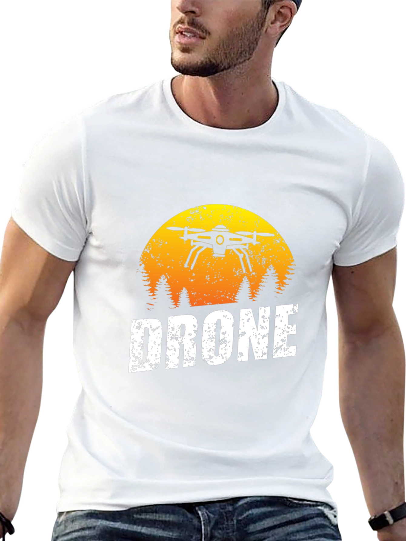 Drone T-Shirt - Sunset Graphic Tee