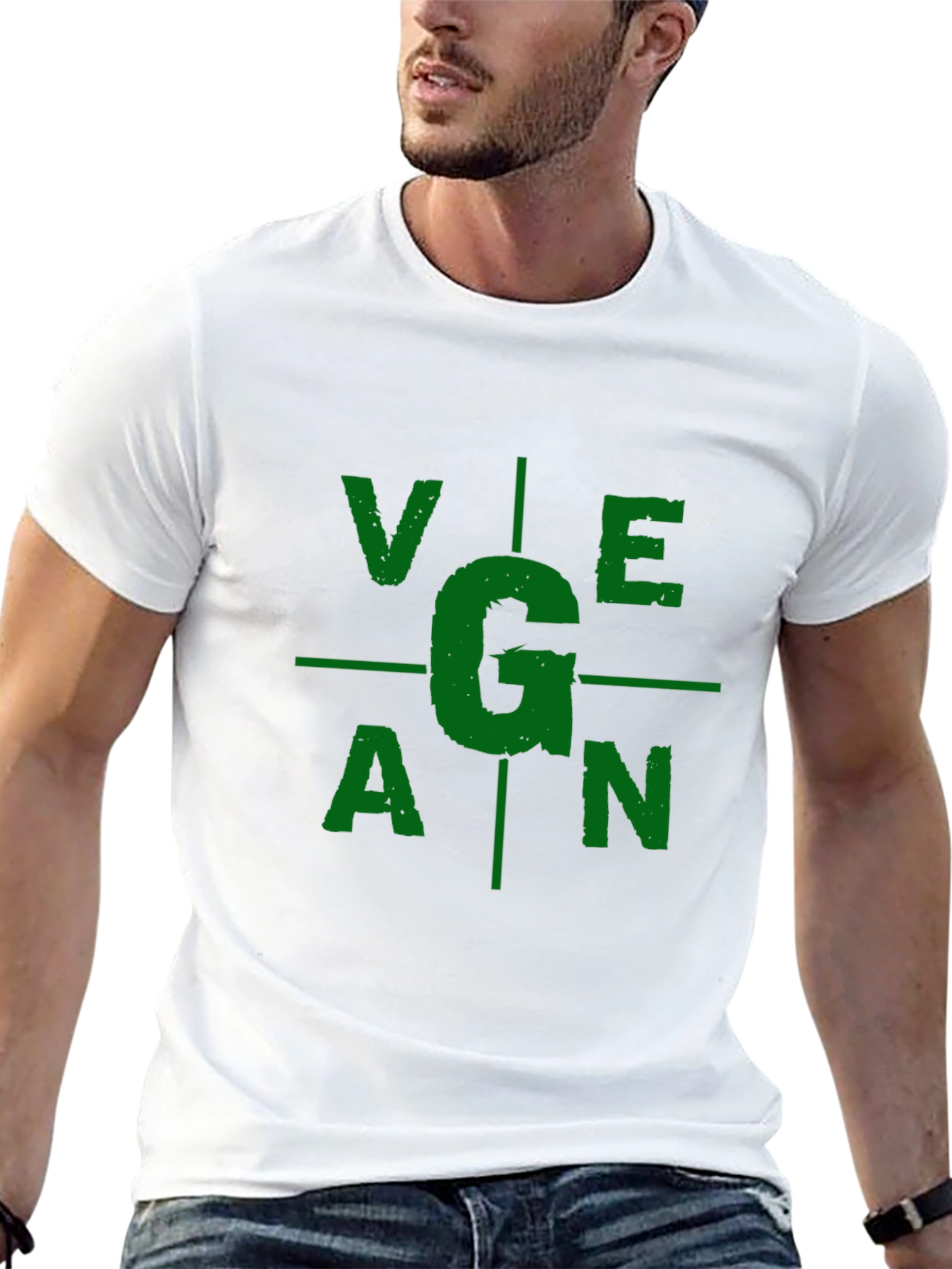Vegan Target T-Shirt - Green Graphic Tee