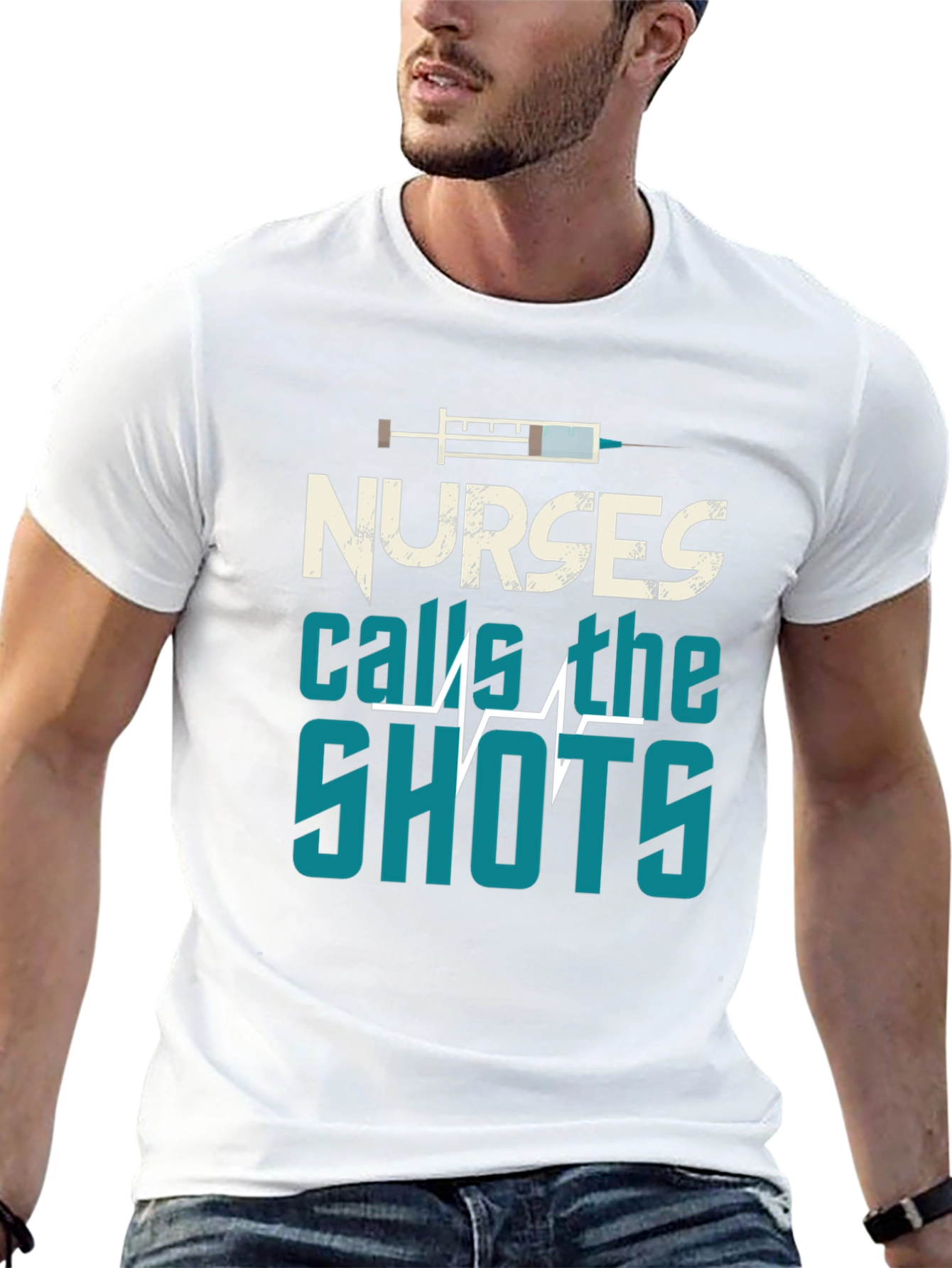Nurses Call The Shots Graphic T-Shirt
