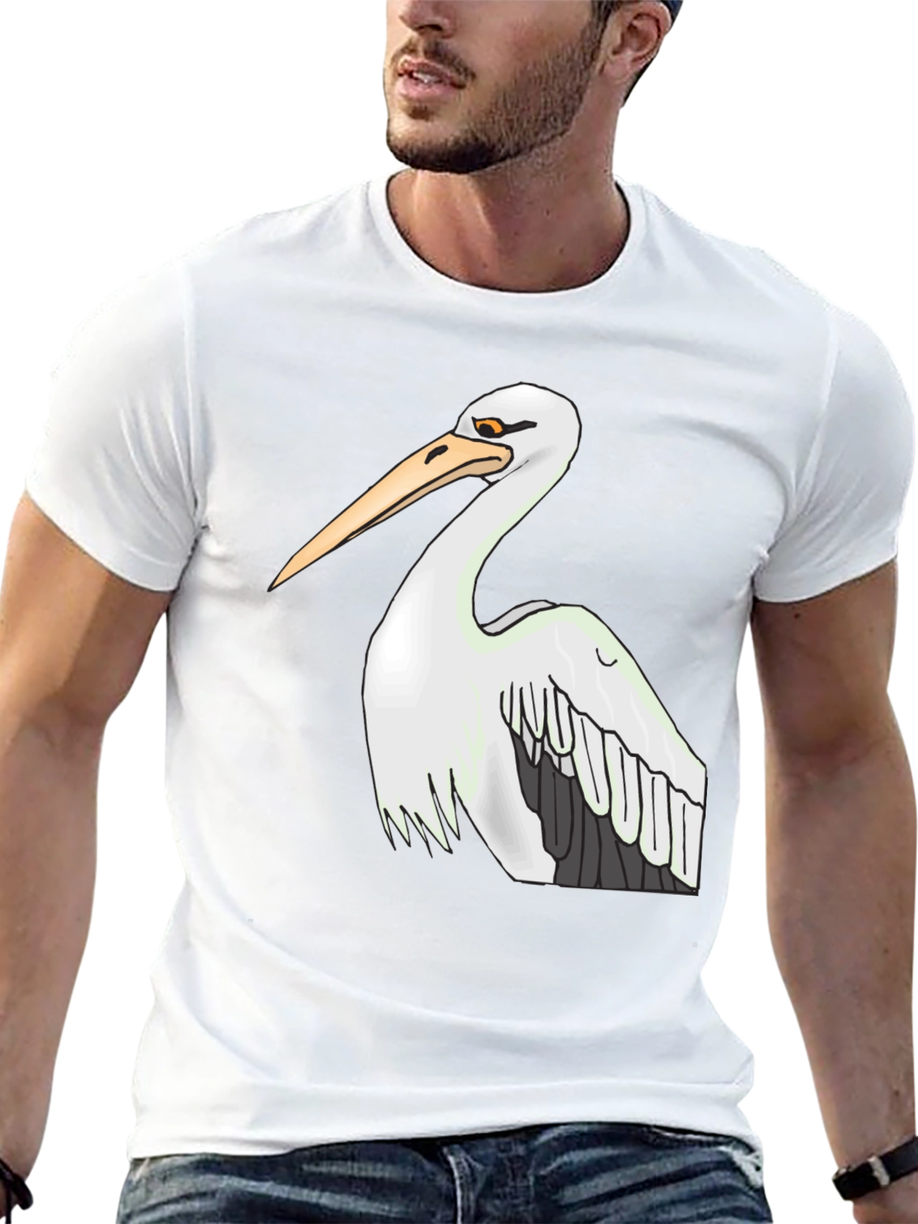 Pelican Graphic Tee - Black Cotton T-Shirt