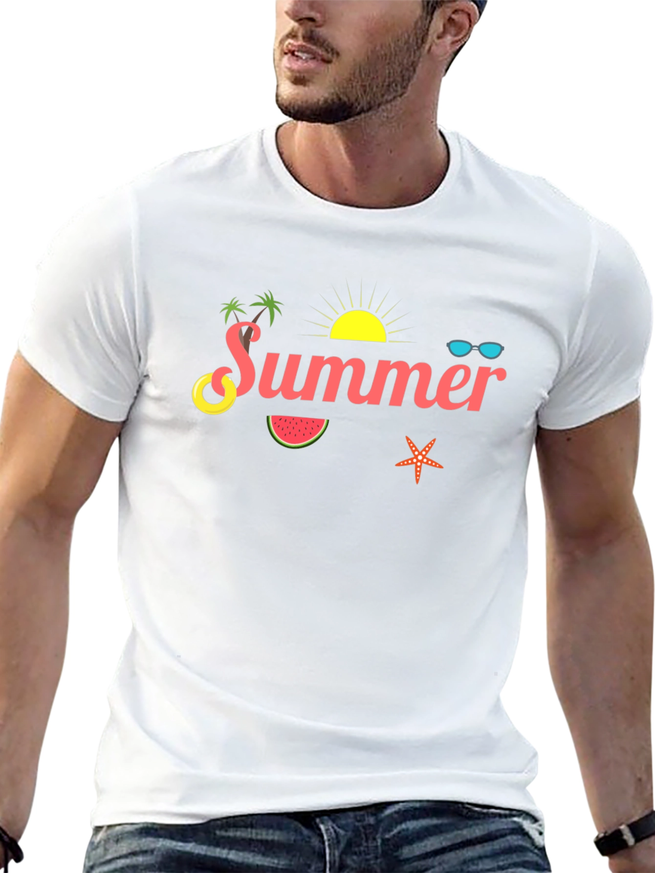Summer Graphic T-Shirt - Beach Vibes