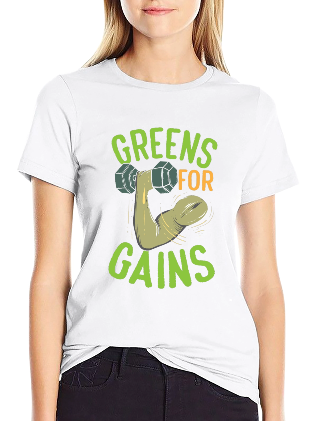 Greens For Gains Graphic T-Shirt