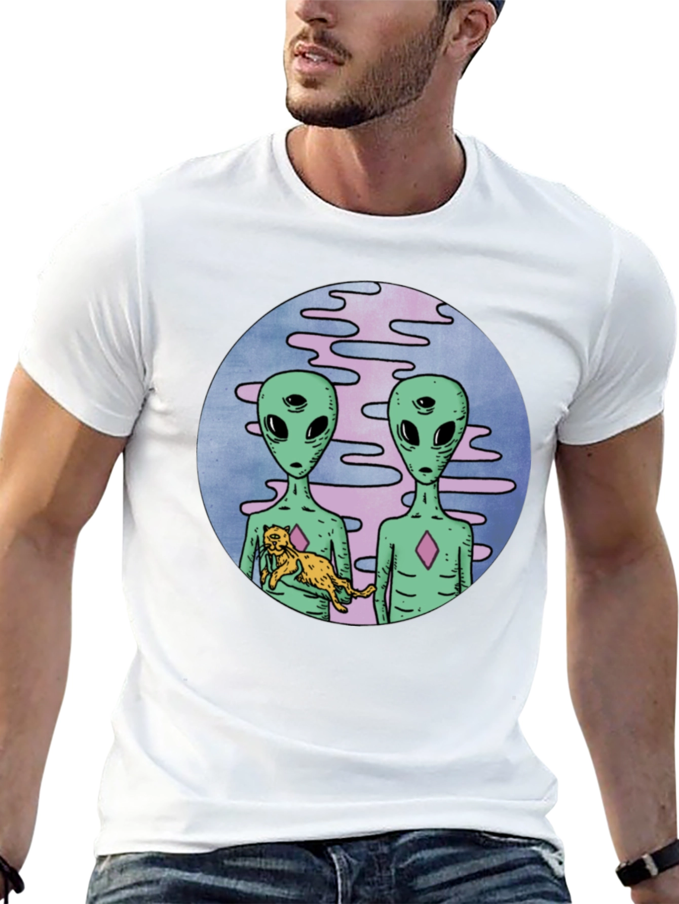 Alien Friends Graphic Tee