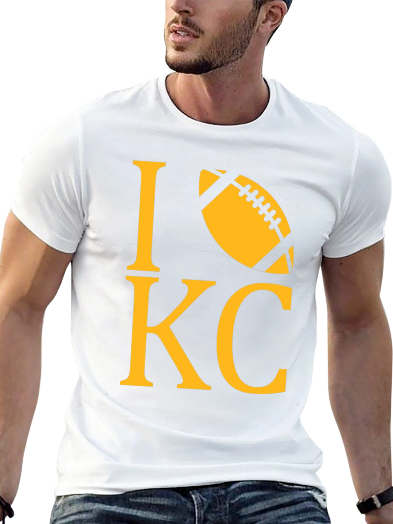 I Love KC Football T-Shirt