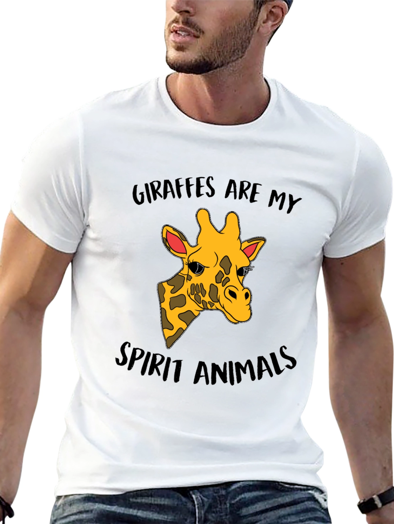 Giraffe Spirit Animal Graphic T-Shirt