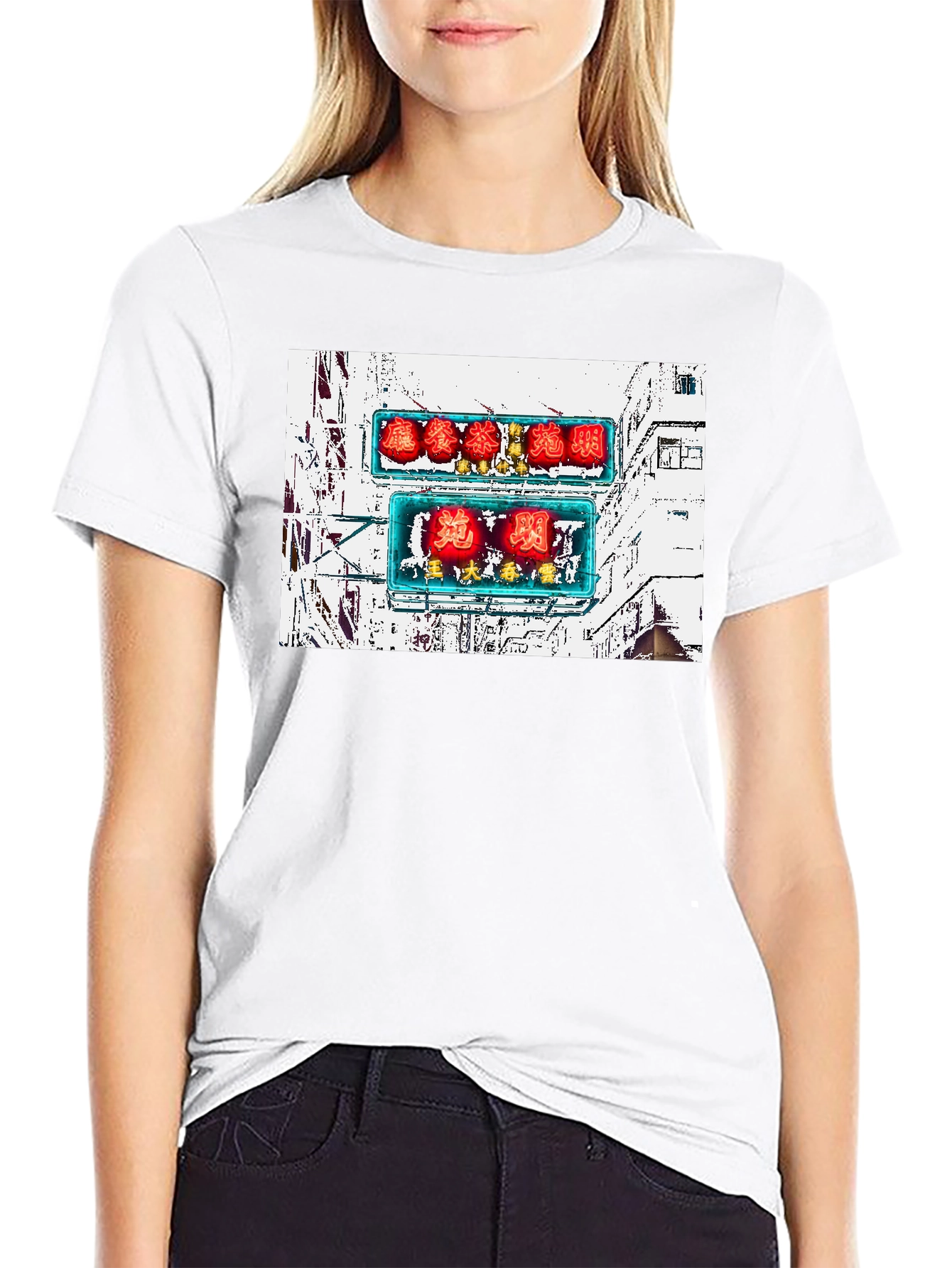 Hong Kong Neon Sign T-Shirt