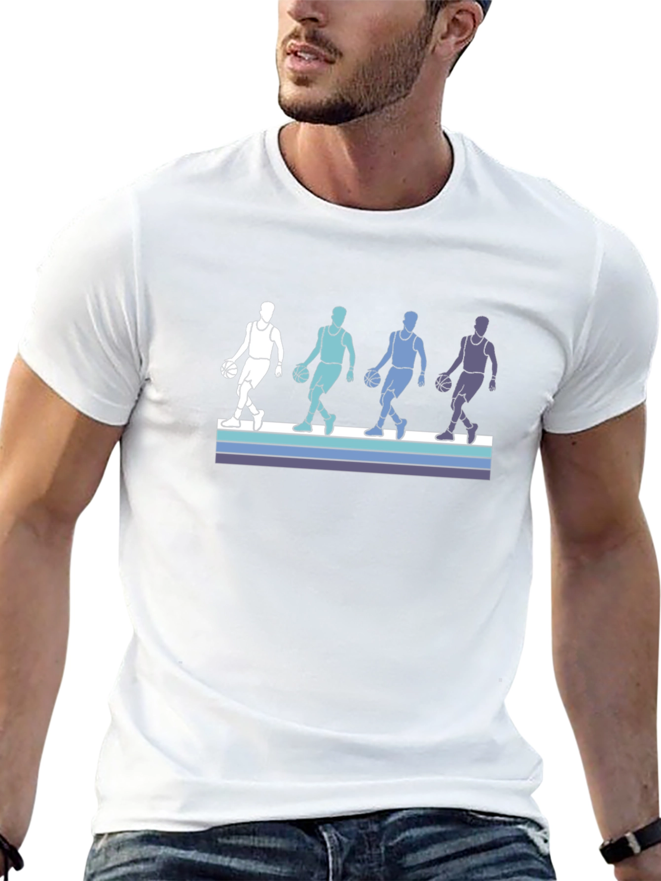 Basketball Player Retro T-Shirt