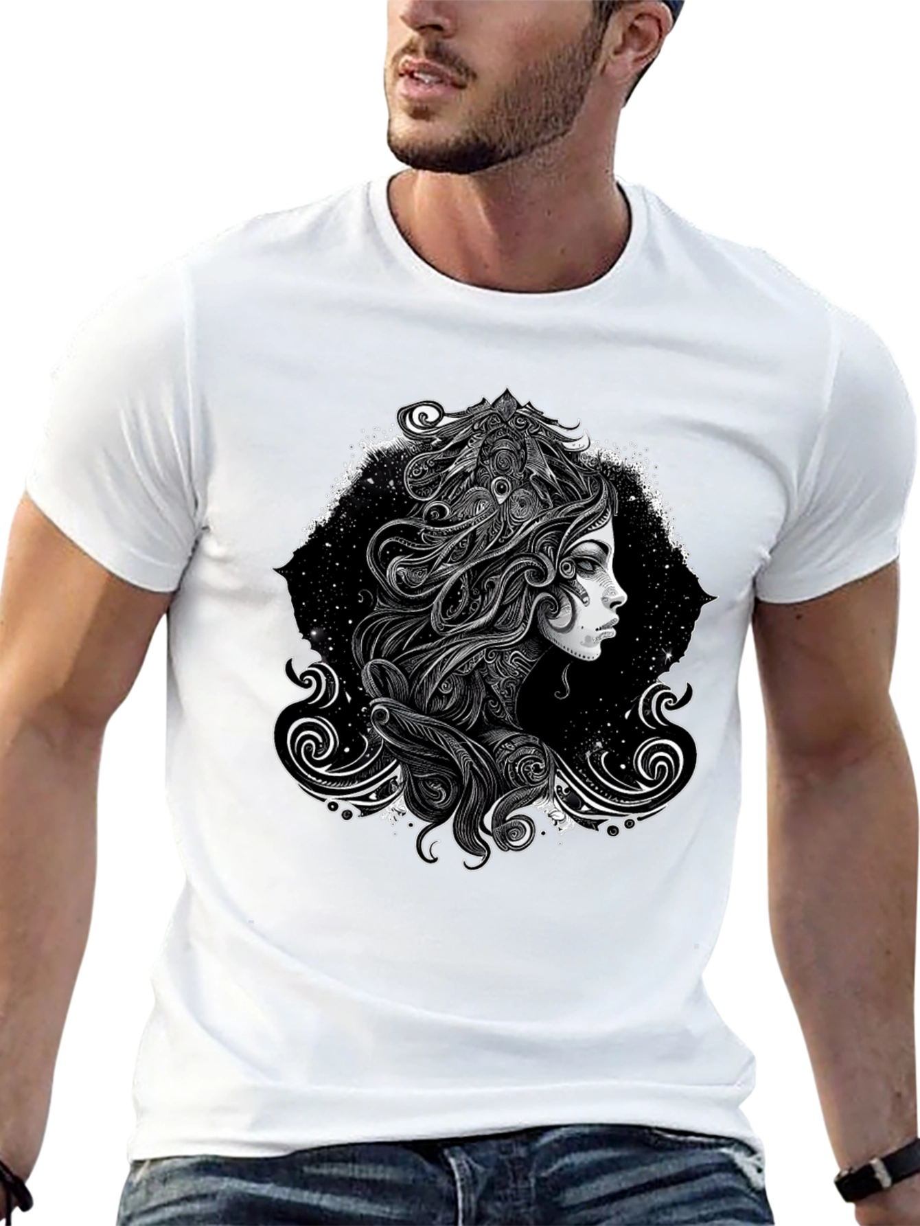 Mystic Woman Graphic Black Tee