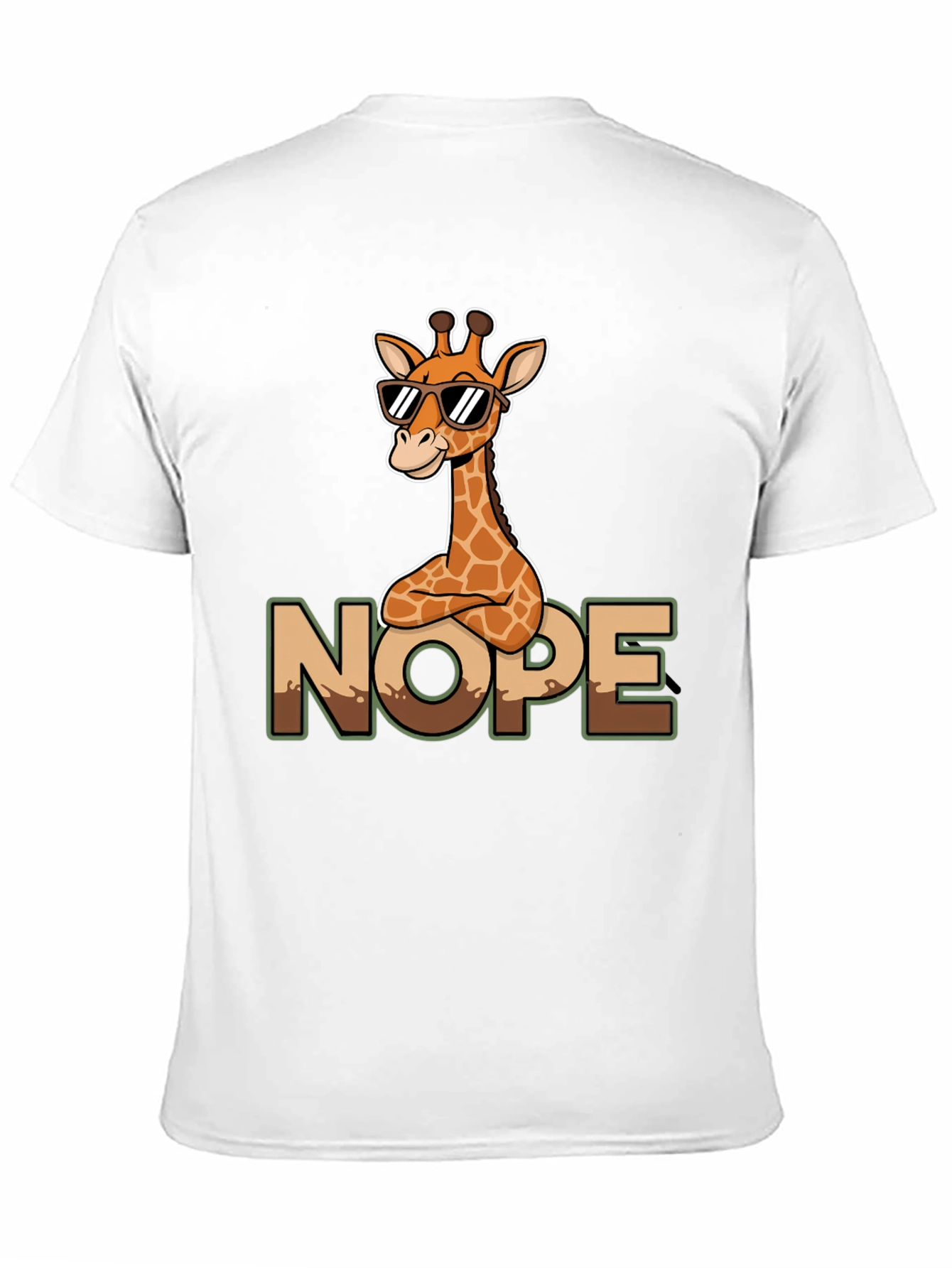 Cool Giraffe Nope T-Shirt - Funny Graphic Tee
