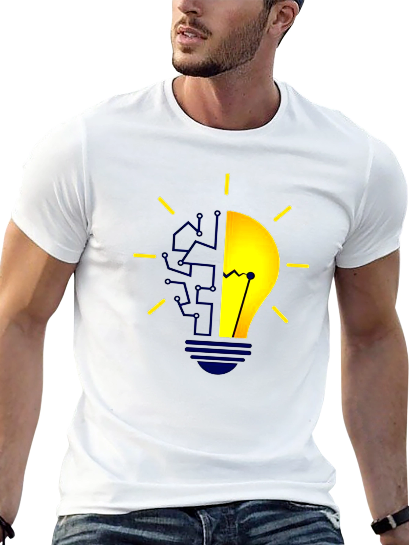 Tech Brain Lightbulb T-Shirt