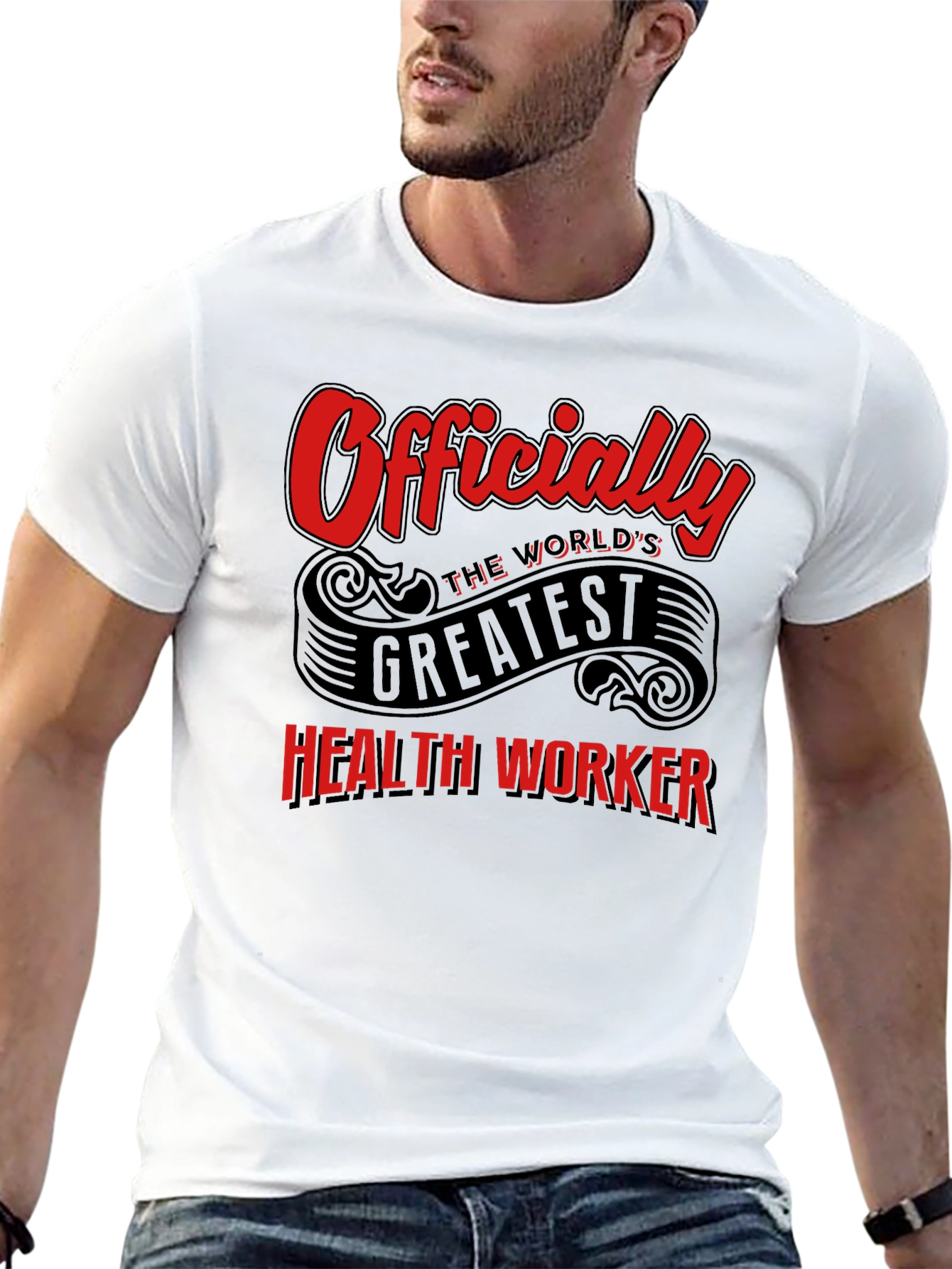 Worlds Greatest Health Worker Graphic Tee