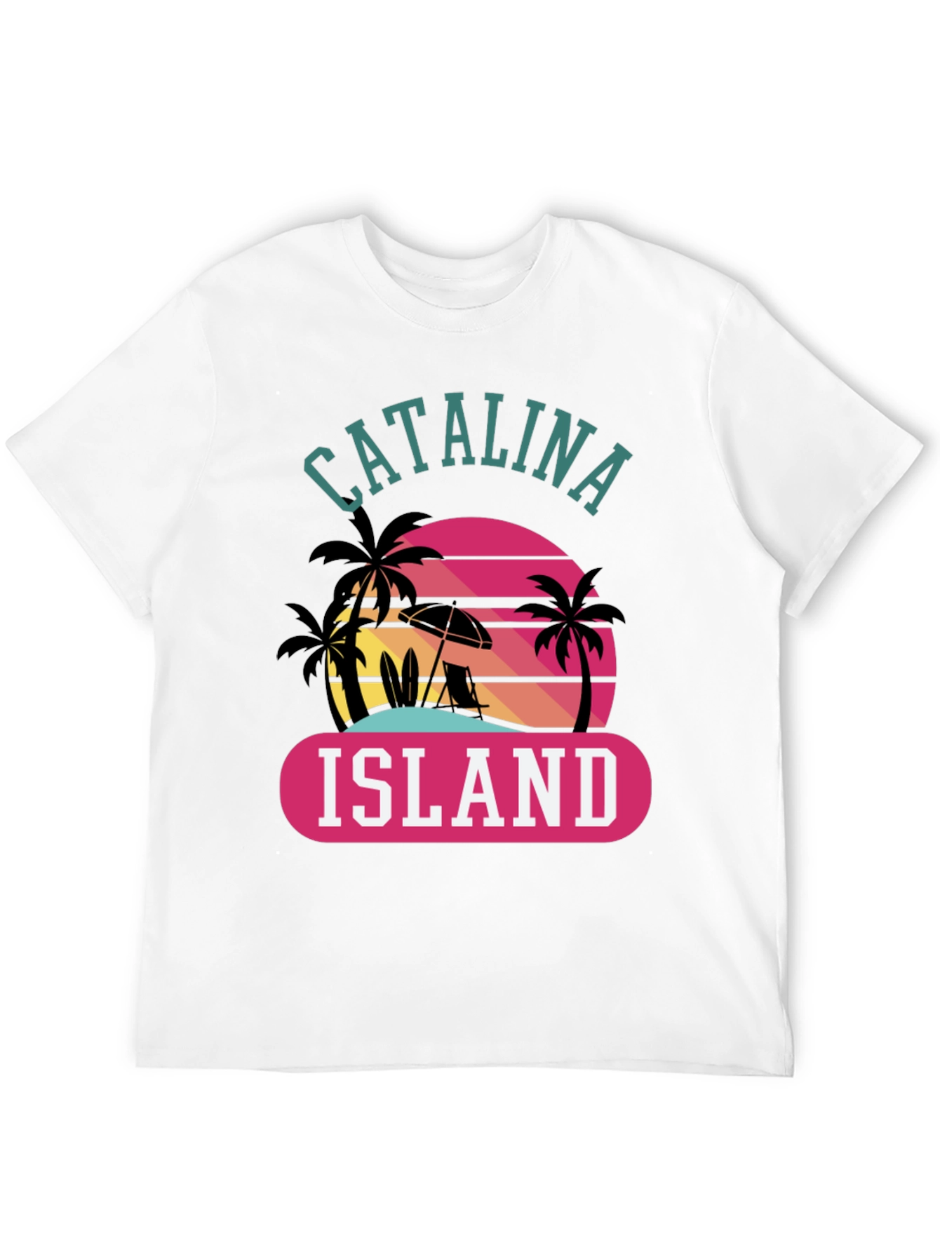 Catalina Island Graphic Tee - Retro Beach Vibes