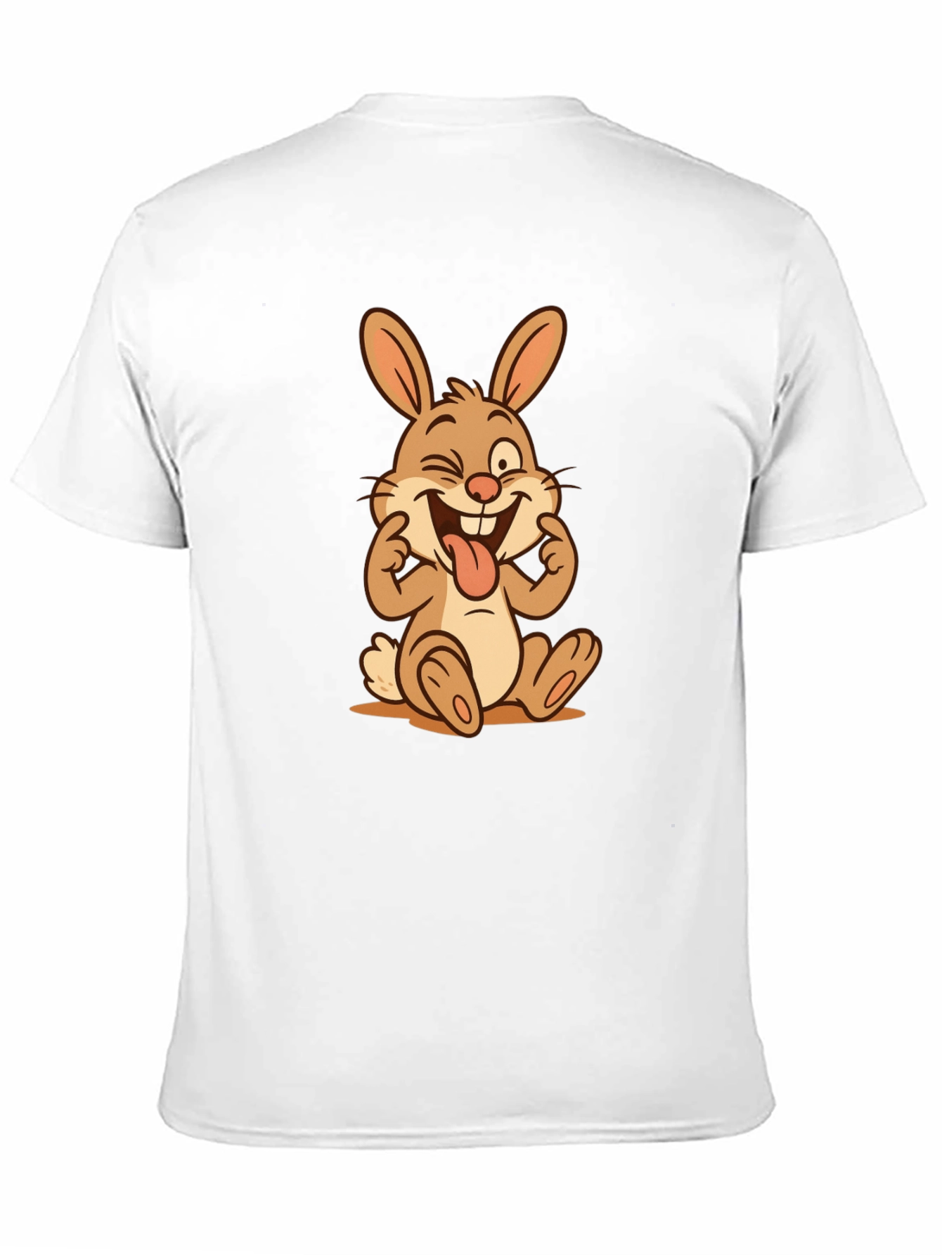 Funny Bunny T-Shirt - Whimsical Cartoon Graphic Tee