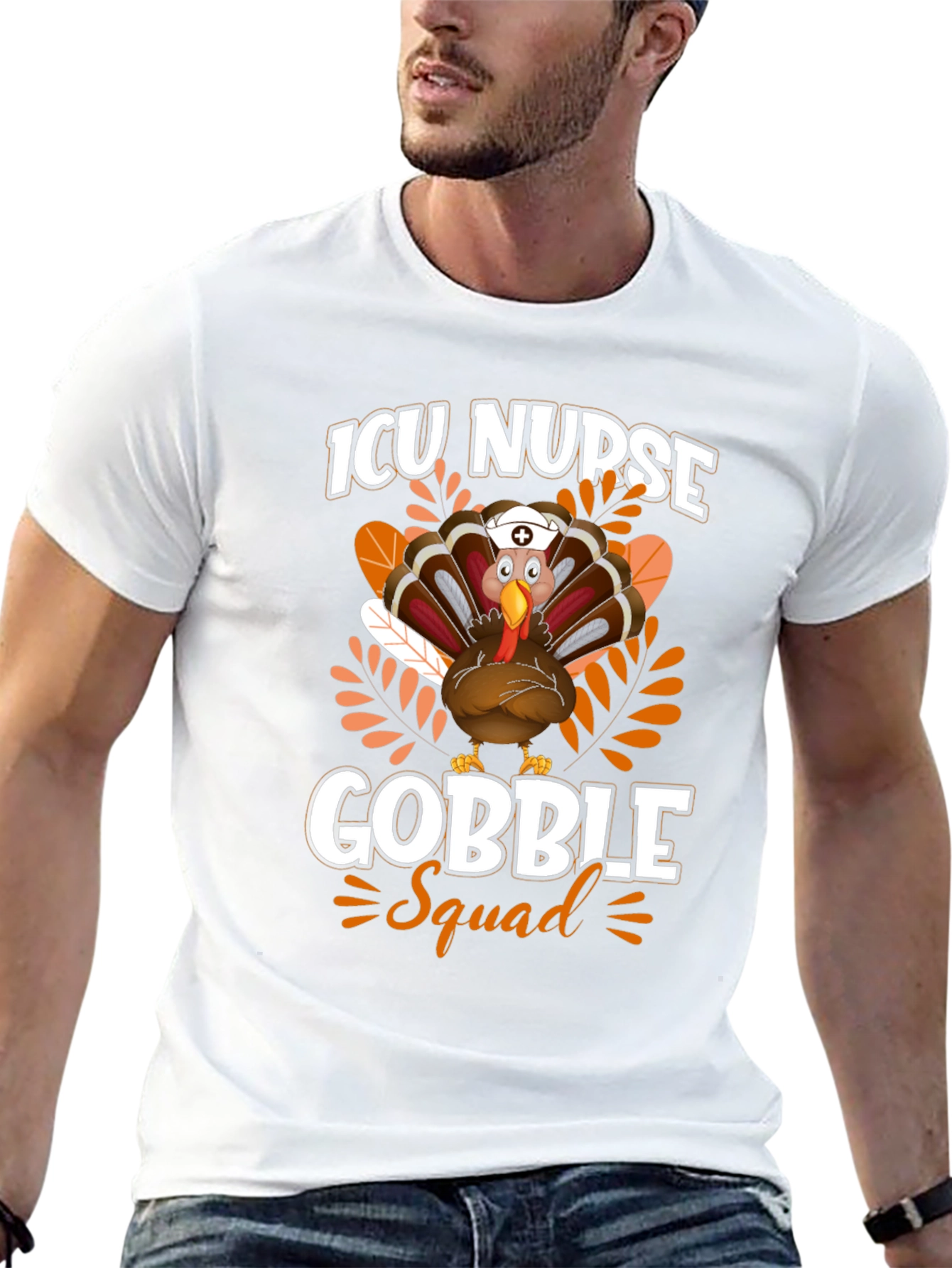 ICU Nurse Gobble Squad Thanksgiving T-Shirt