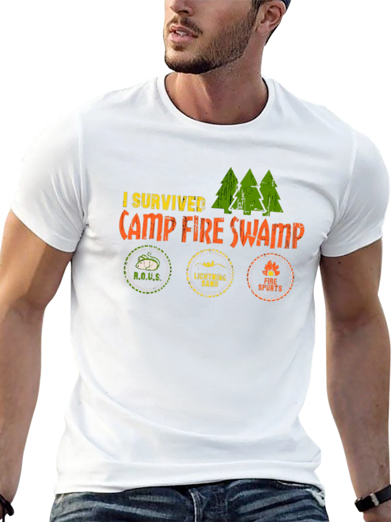 I Survived Camp Fire Swamp Graphic Tee