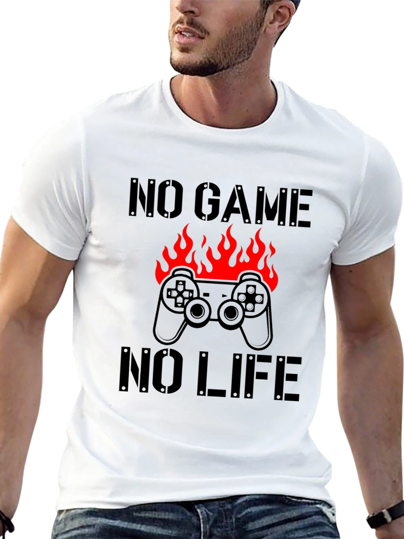 No Game No Life Gamer T-Shirt - Black