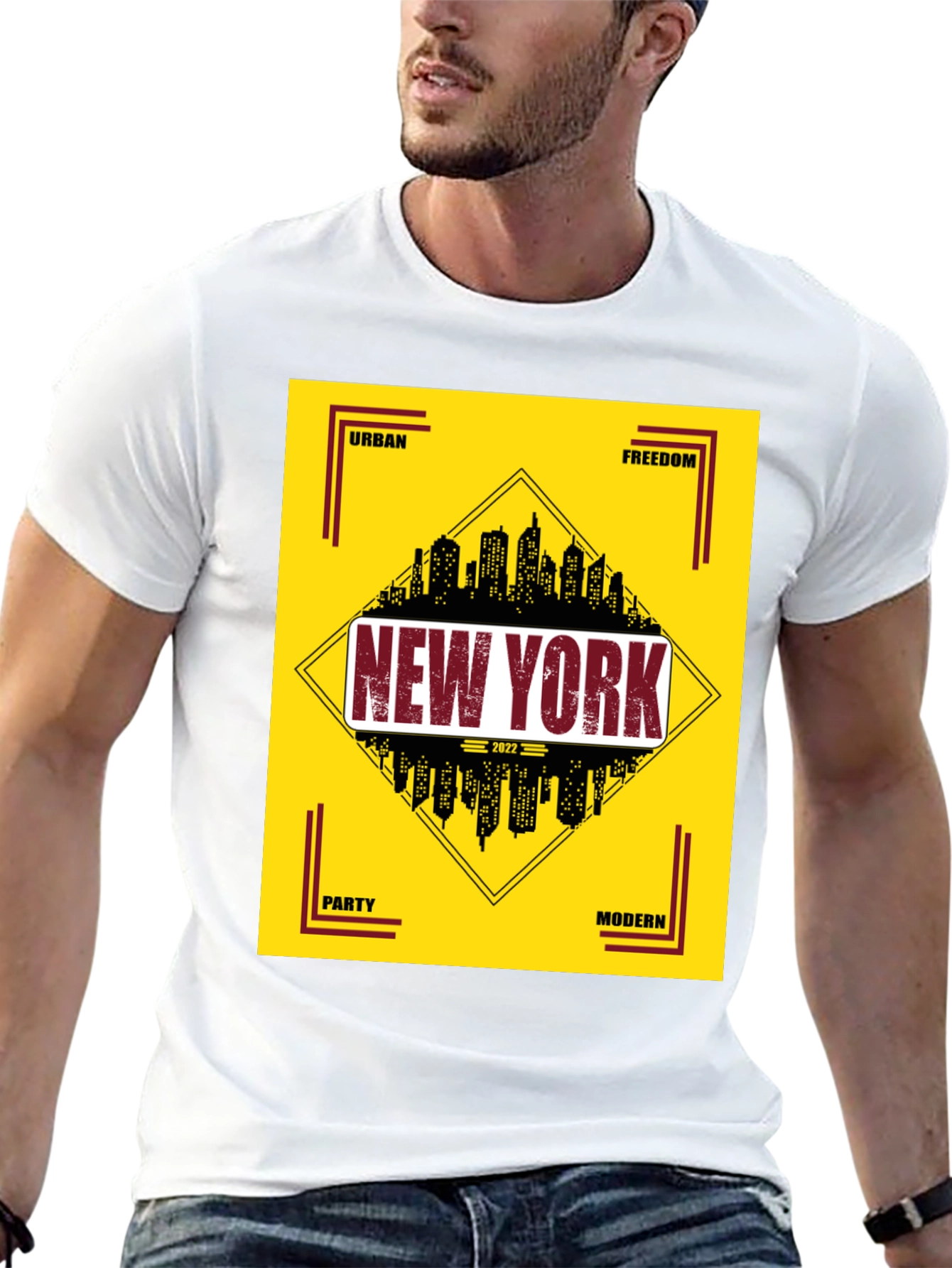 New York Cityscape Graphic Tee