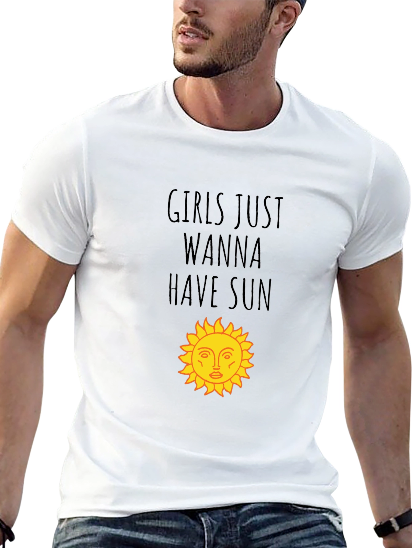 Girls Just Wanna Have Sun Black T-Shirt