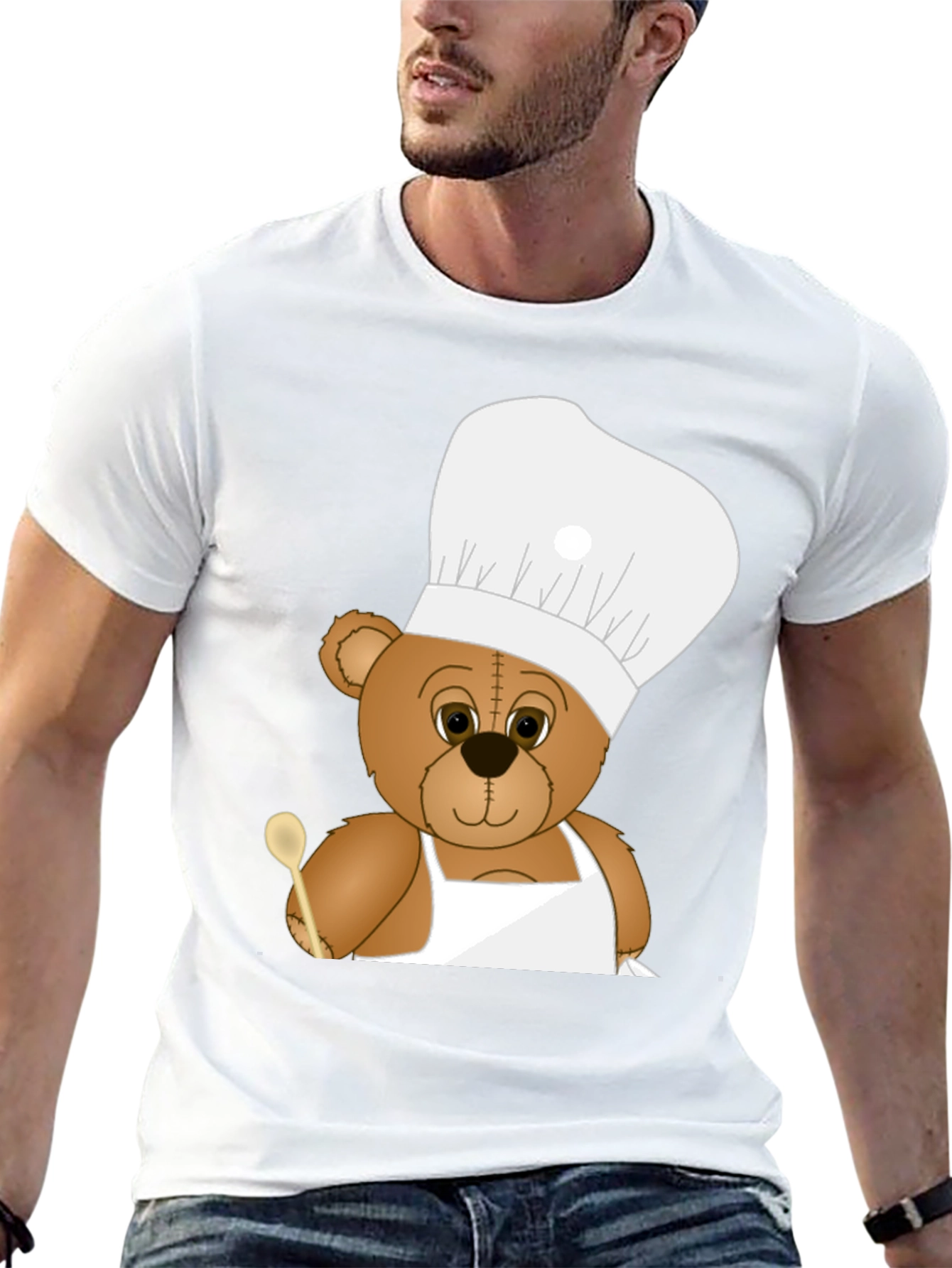 Chef Bear T-Shirt - Cute Cartoon Cook